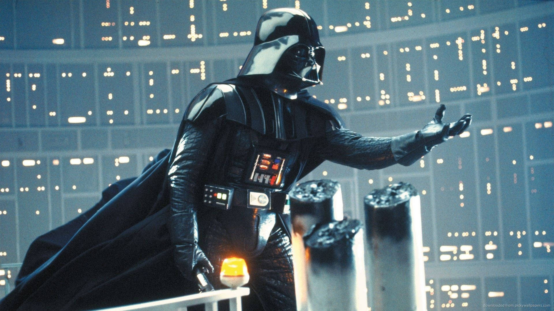 Darth Vader Inside His Spaceship Background