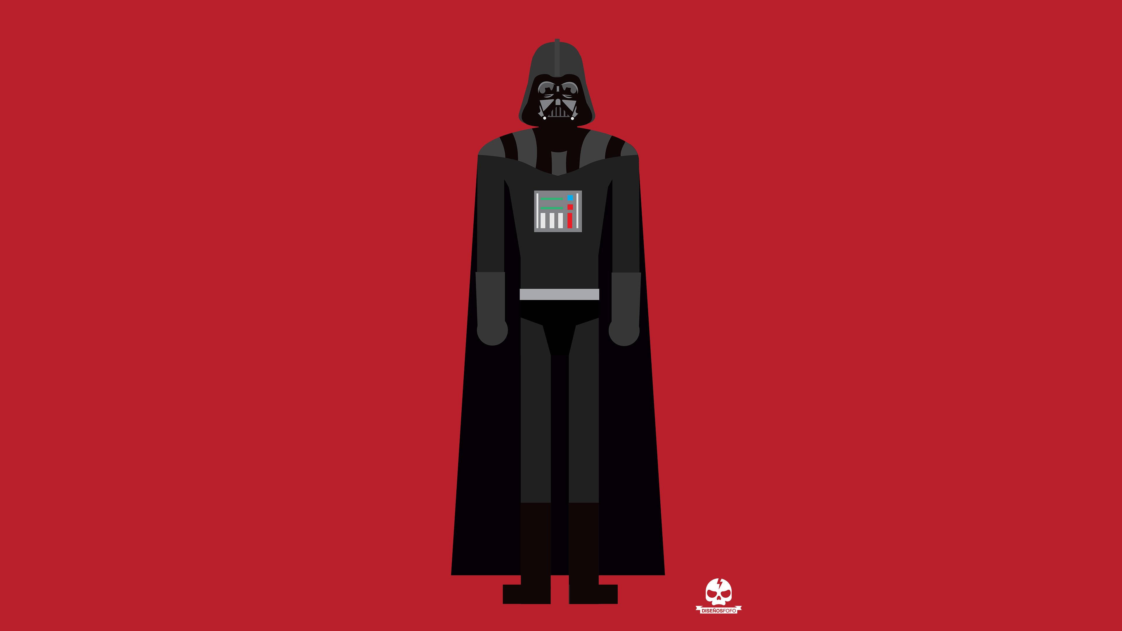 Darth Vader Red Vector Art Background
