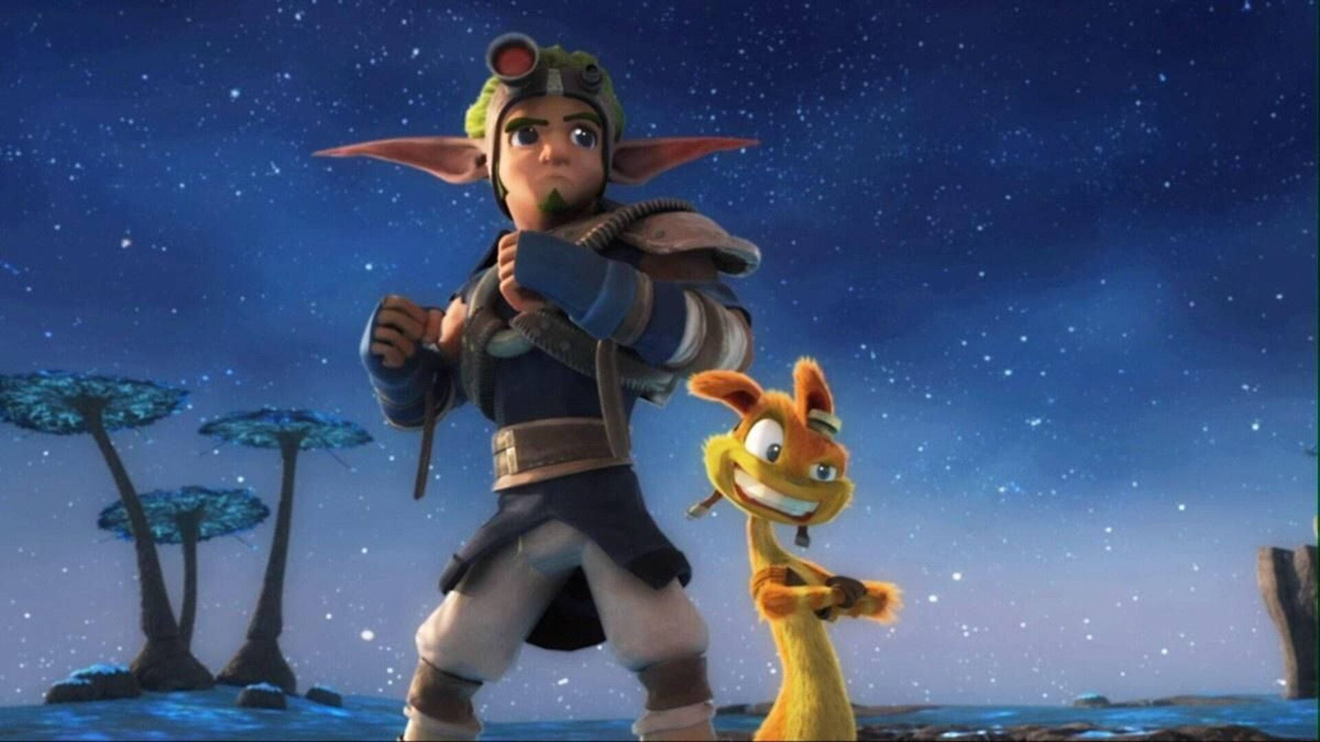Daxter And Jak 2 Starry Night Background