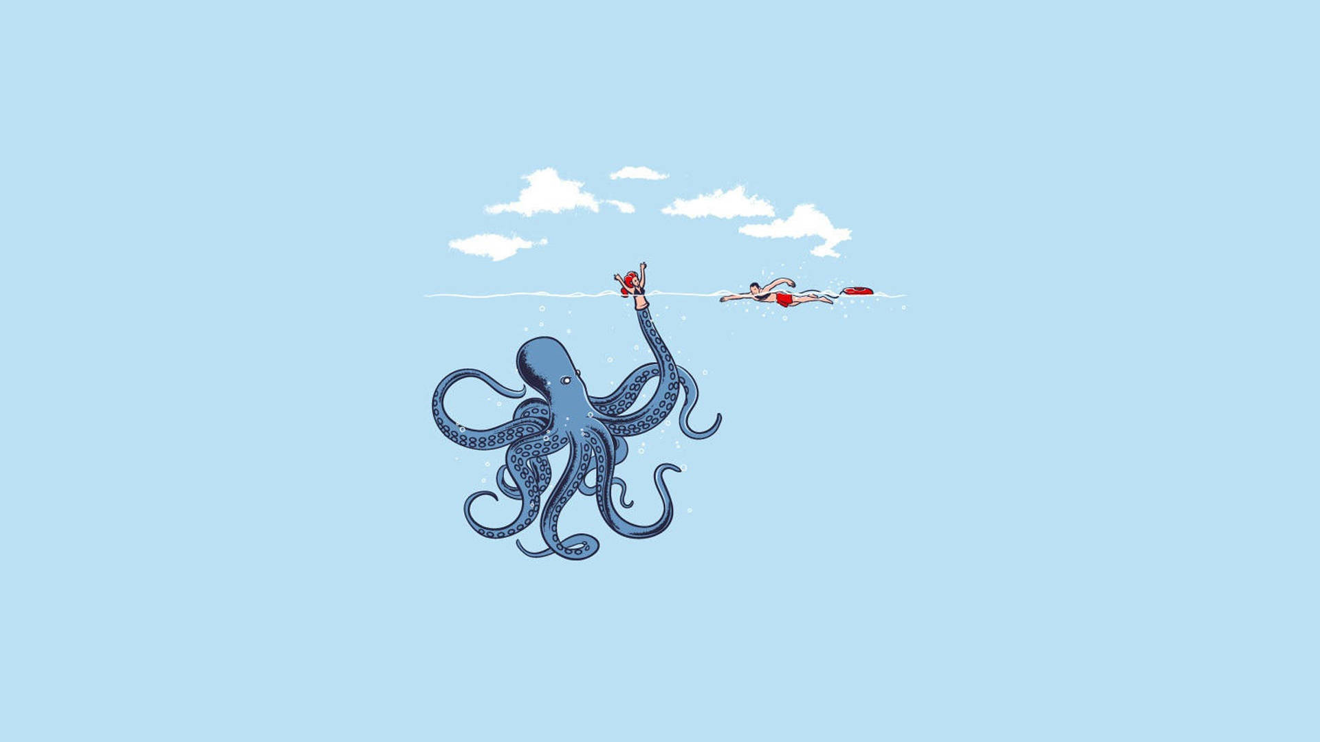 Deceiving Octopus Background
