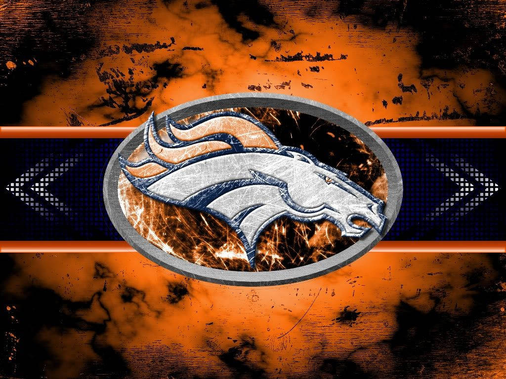 Denver Broncos Black Orange Background