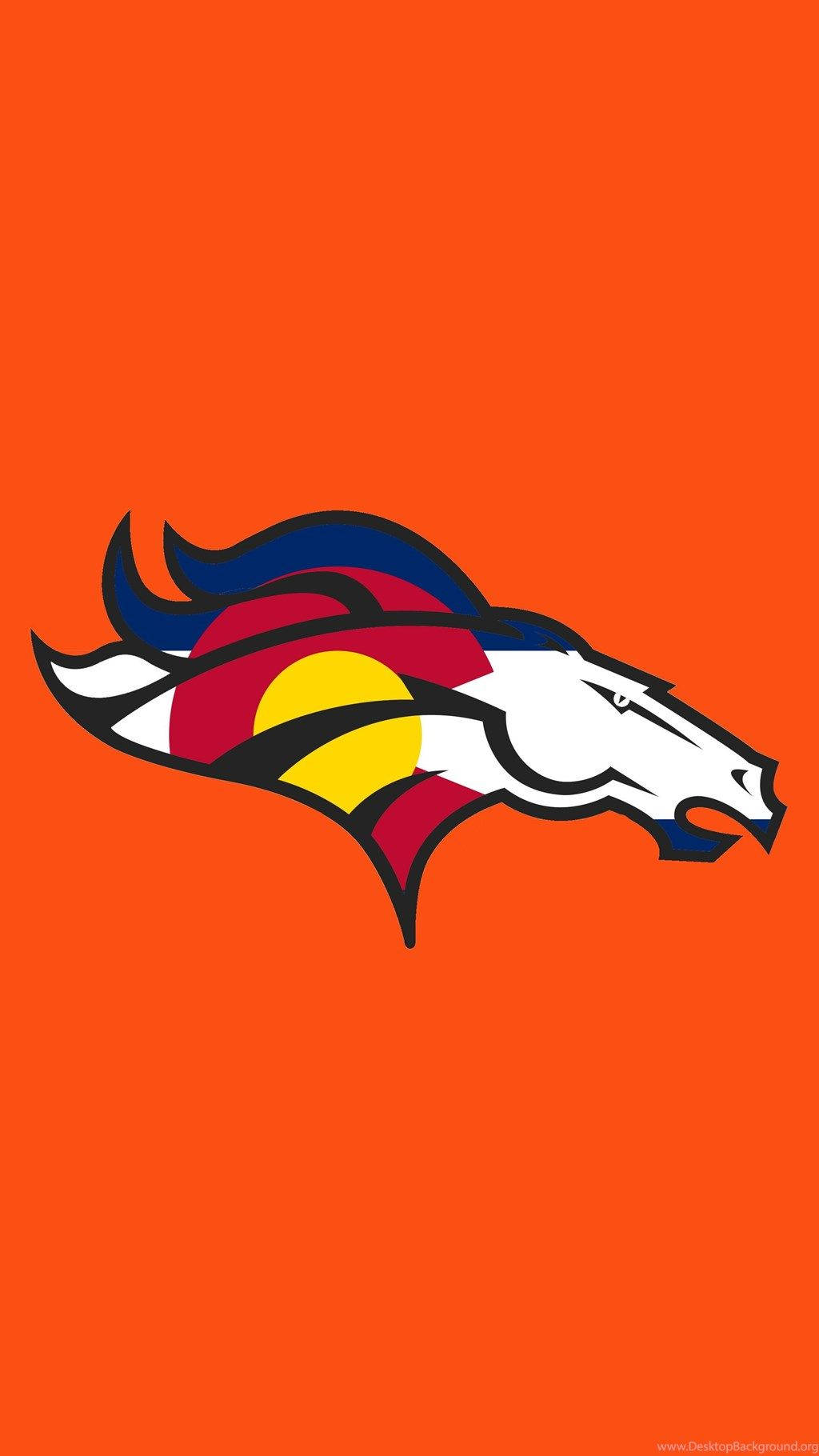 Denver Broncos Colorful Horse Background