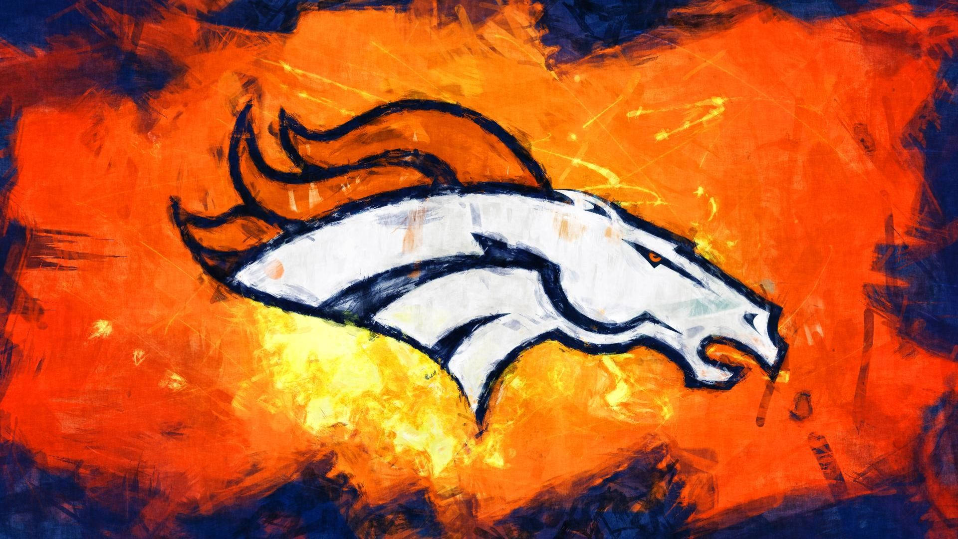 Denver Broncos Crayola Art Background