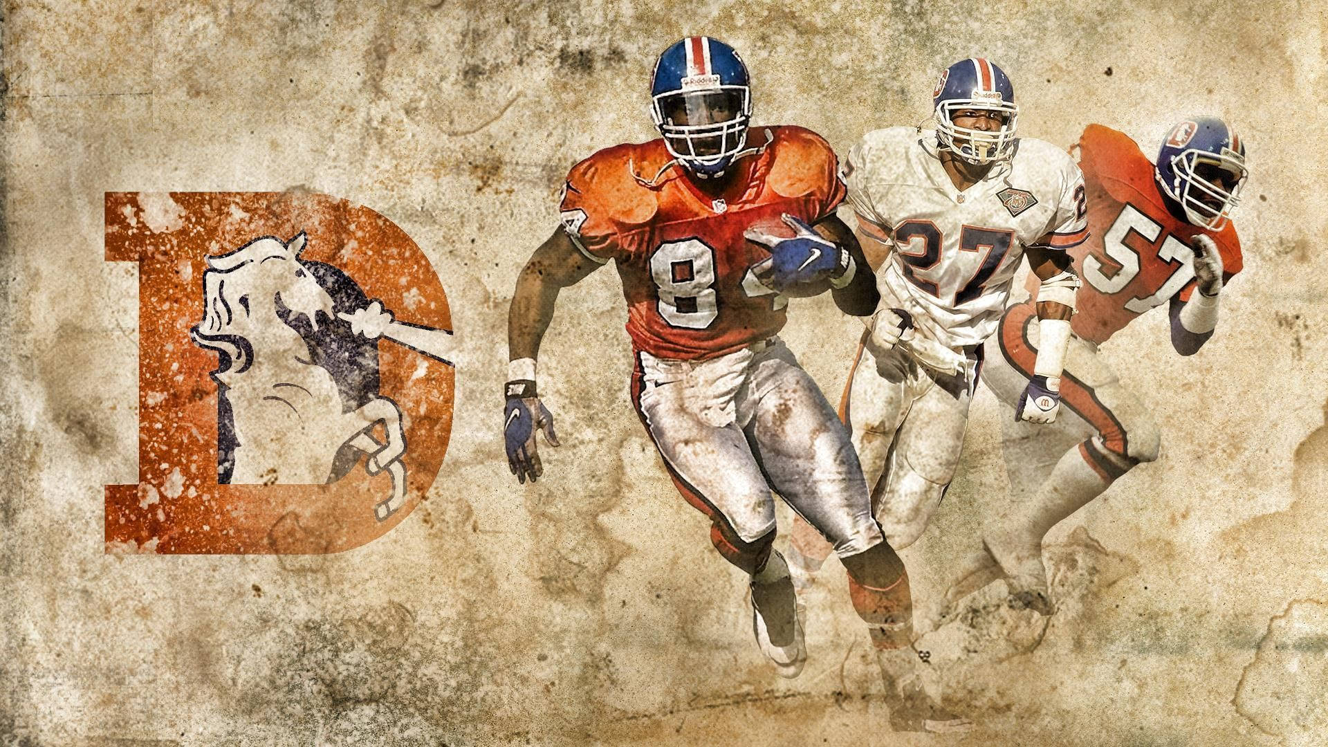 Denver Broncos Legendary Players Background