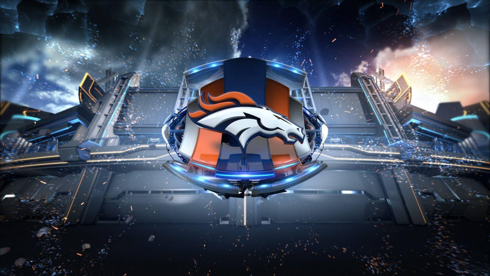Denver Broncos Video Game Themed Background