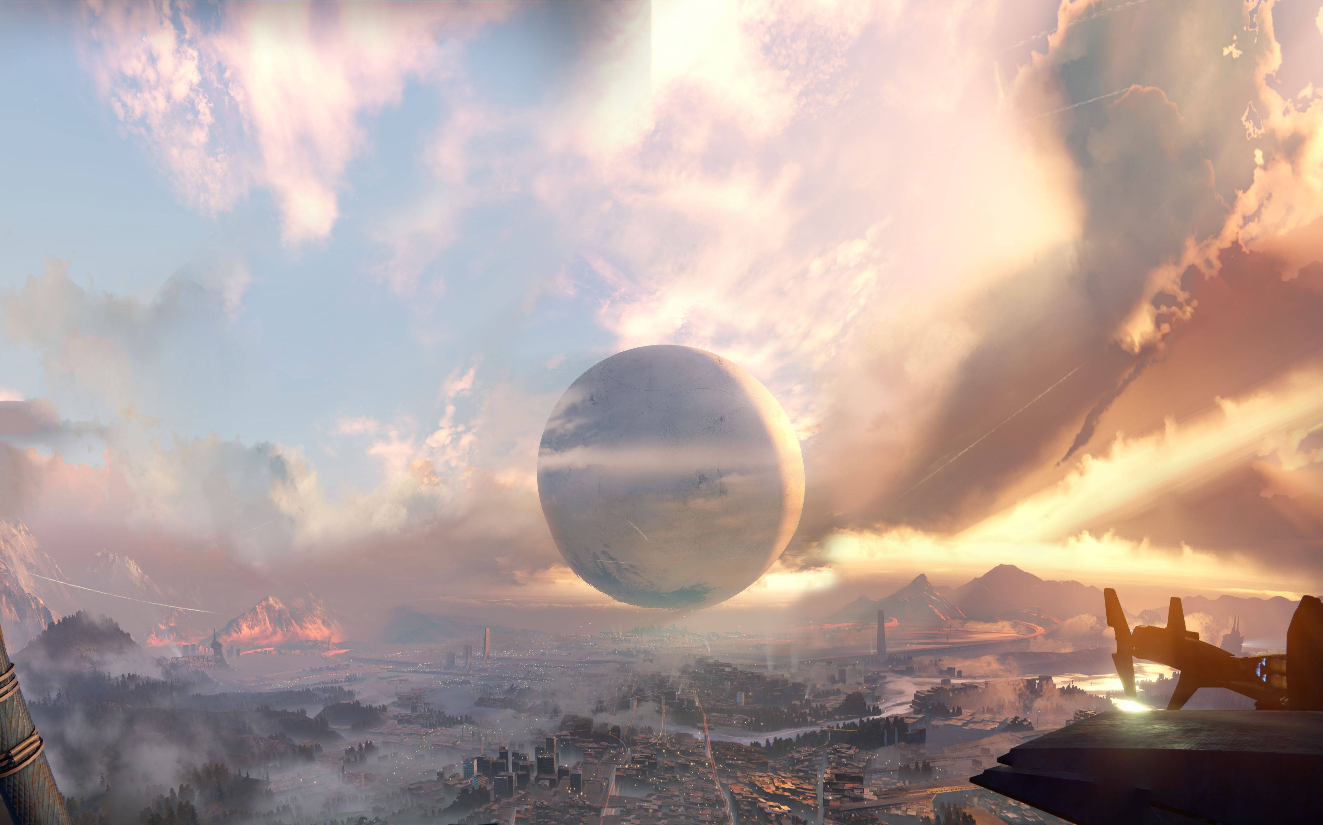 Destiny Hd Glimpse Of The Last City Background