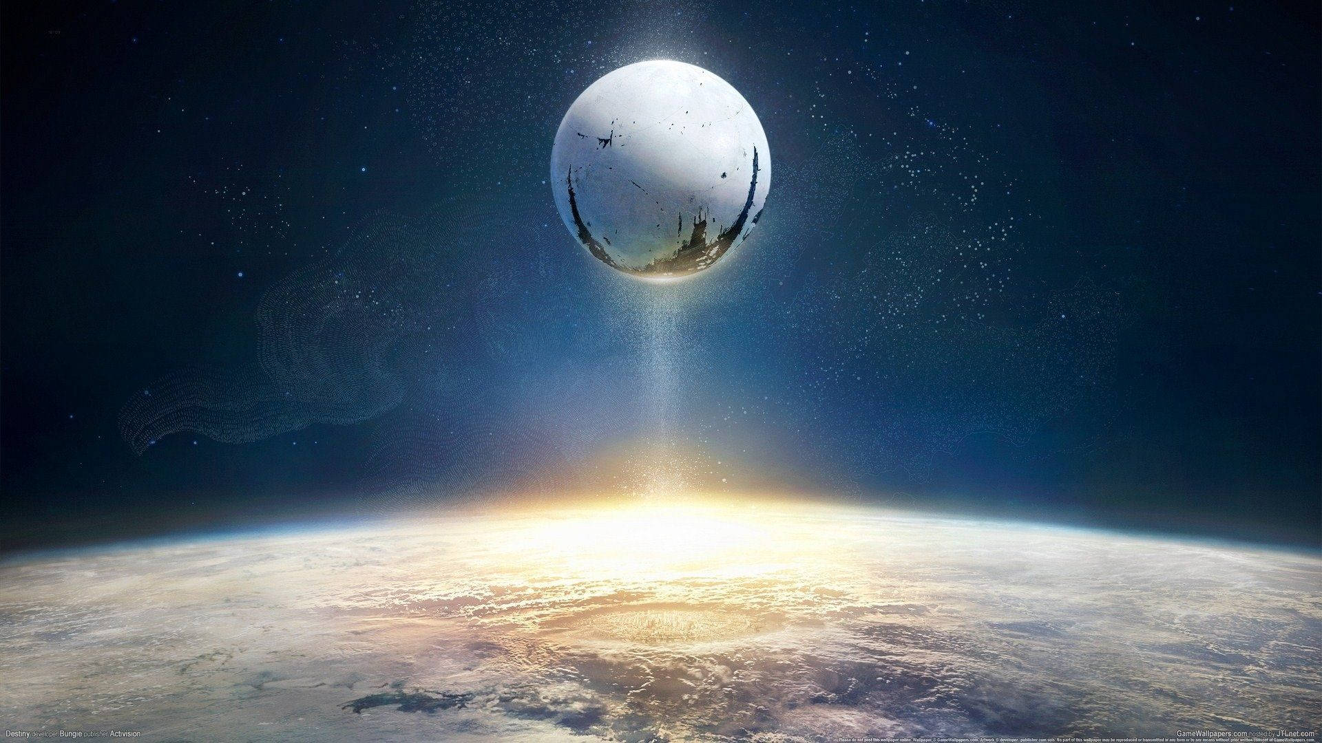 Destiny The Traveler In Ascended View Background
