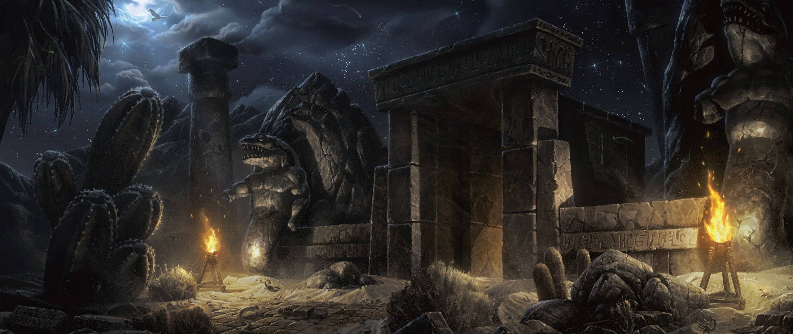 Diablo 2 Dungeon Background