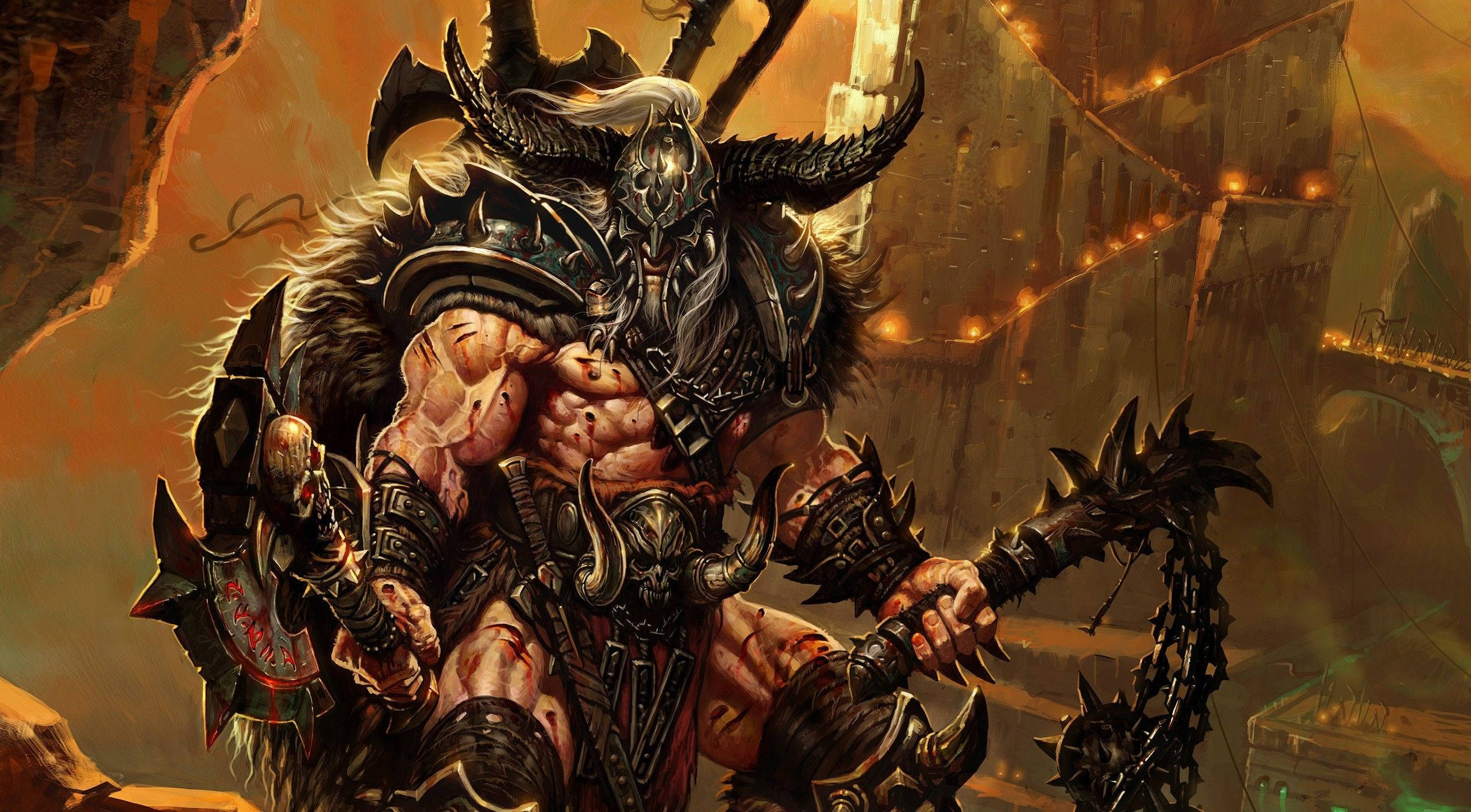 Diablo 3 Barbarian Background