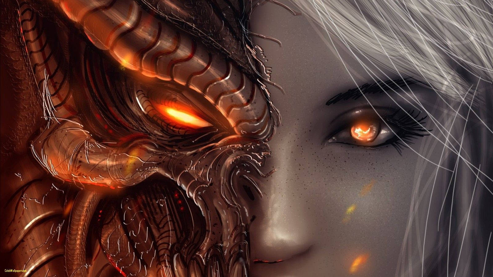 Diablo 3 Demon Face Background