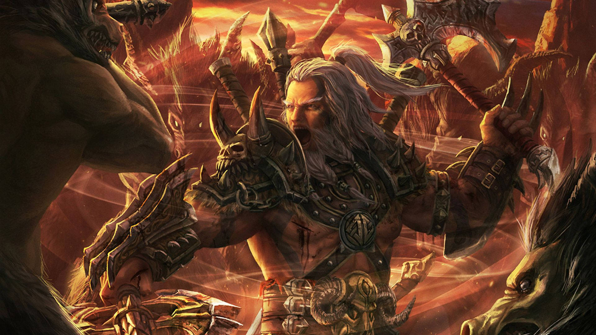 Diablo 3 Mighty Barbarian Background