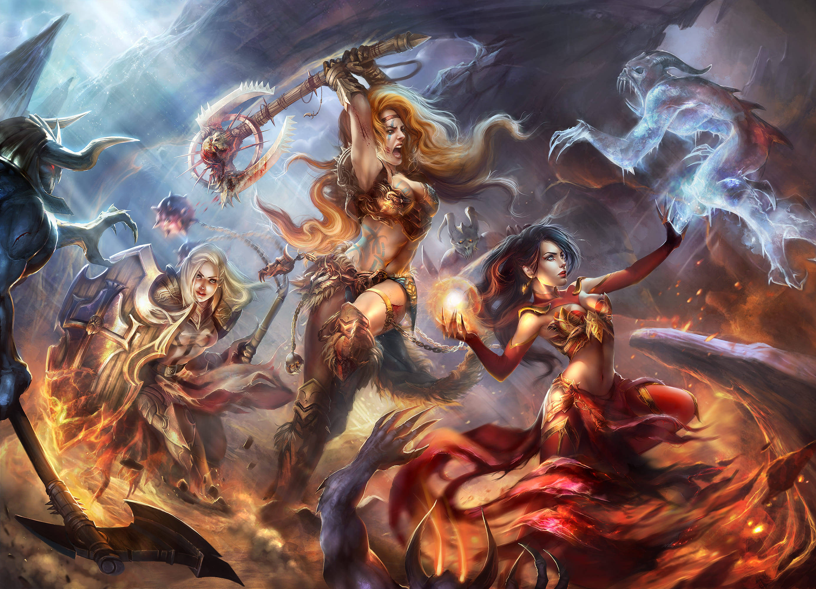 Diablo 3 Powerful Women Background