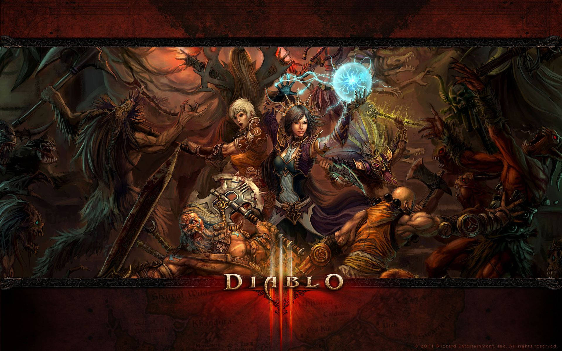 Diablo Iii Different Characters Background