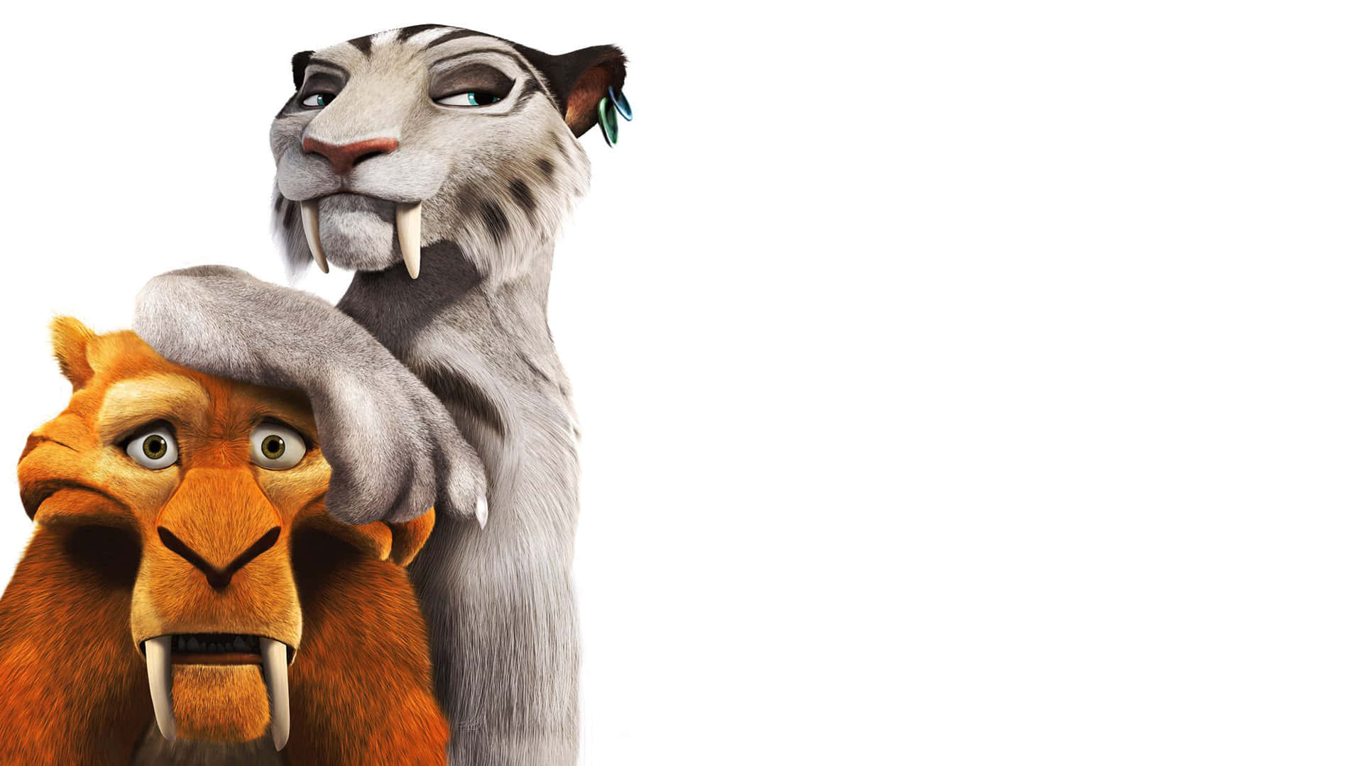 Download Diego And Shira From Ice Age Continental Drift Wallpaper 