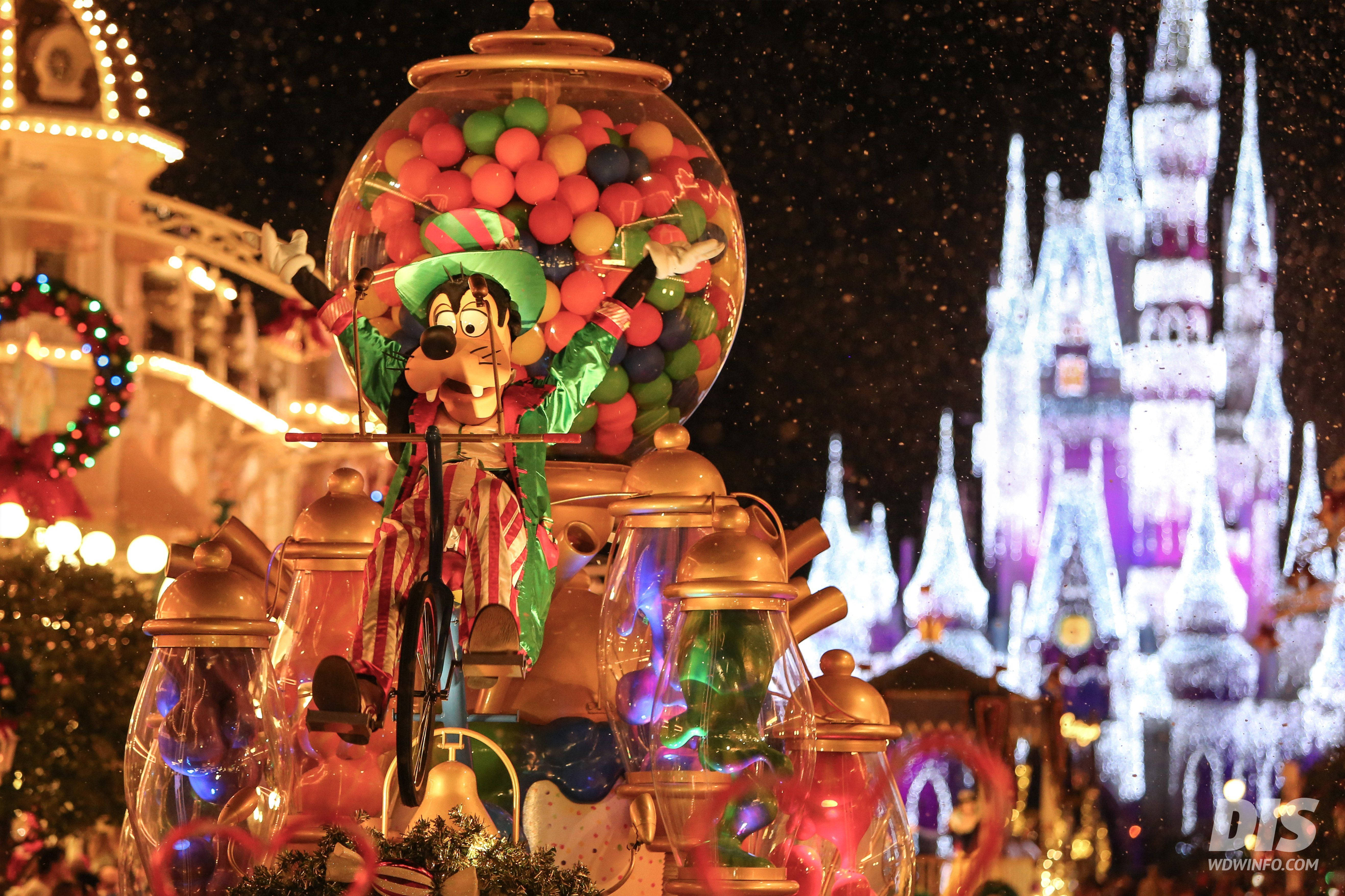 Disney Goofy Night Float Parade Background