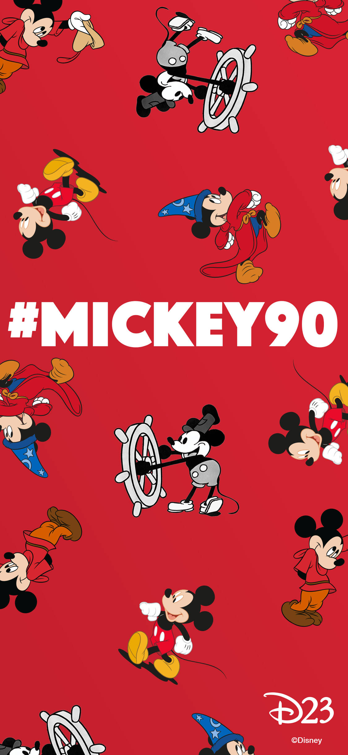 Disney Mickey At 90 Background