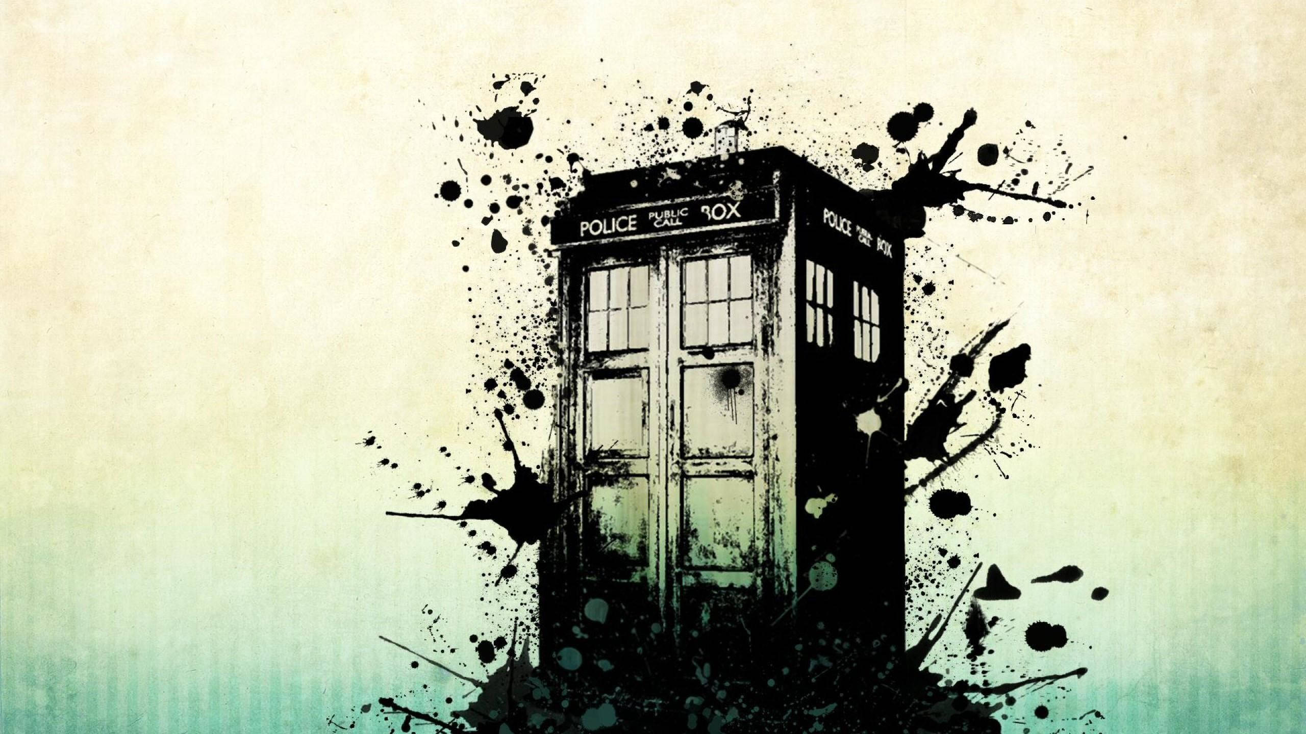 Doctor Who Smudge Tardis Background