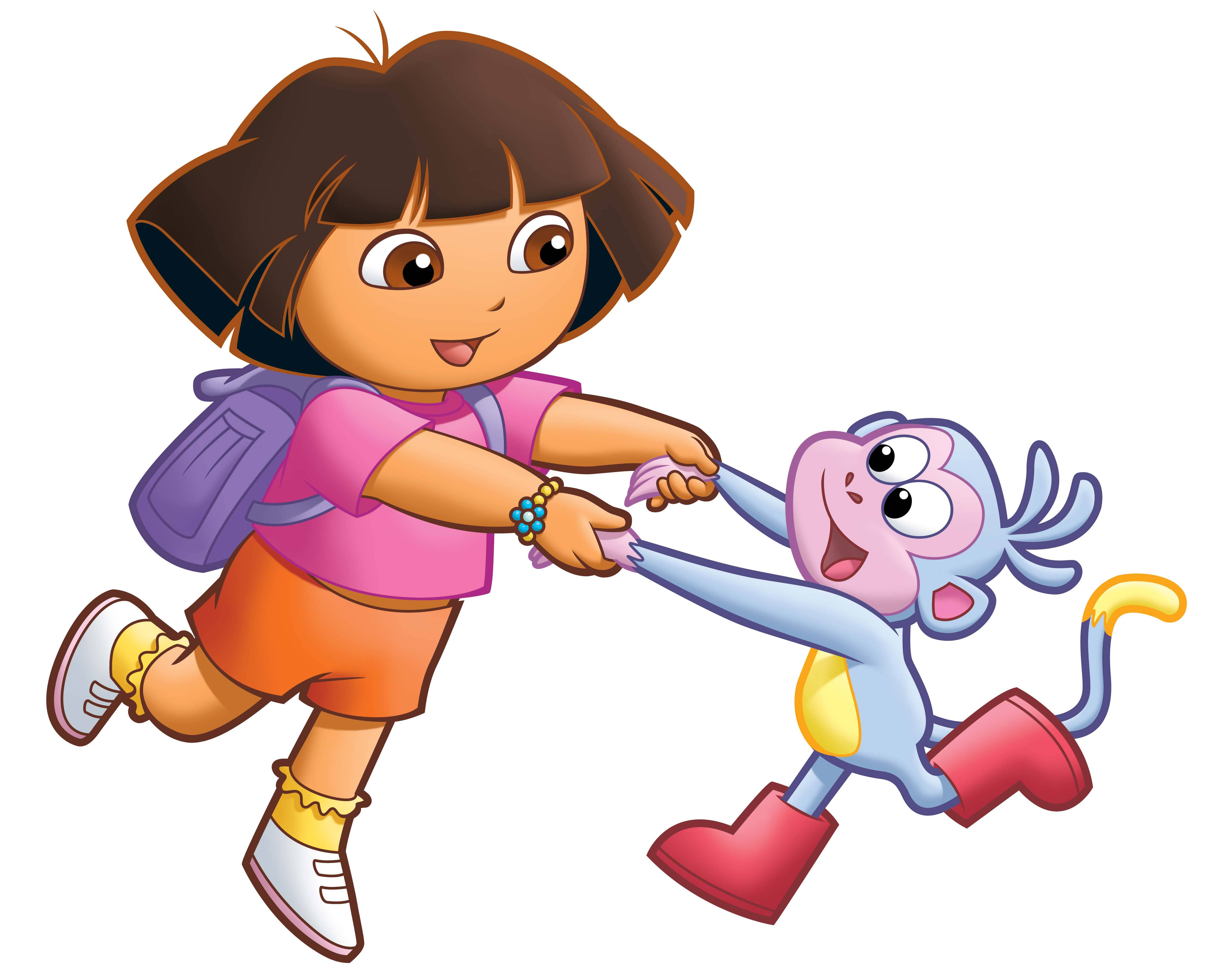 Download Dora The Explorer And Boots Dancing Wallpaper 