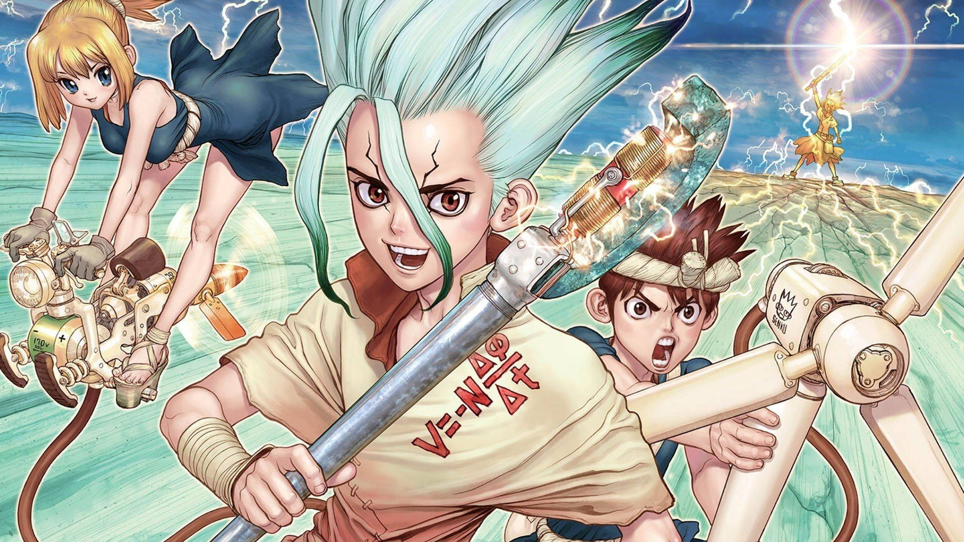 Dr Stone Senku And Friends Background