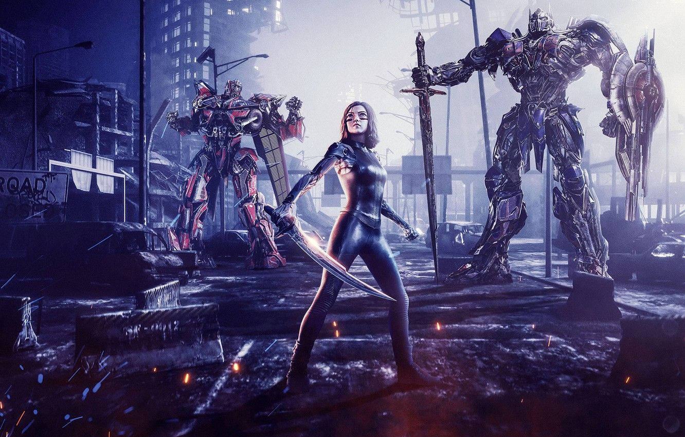 Dystopian Alita Cyborgs Background