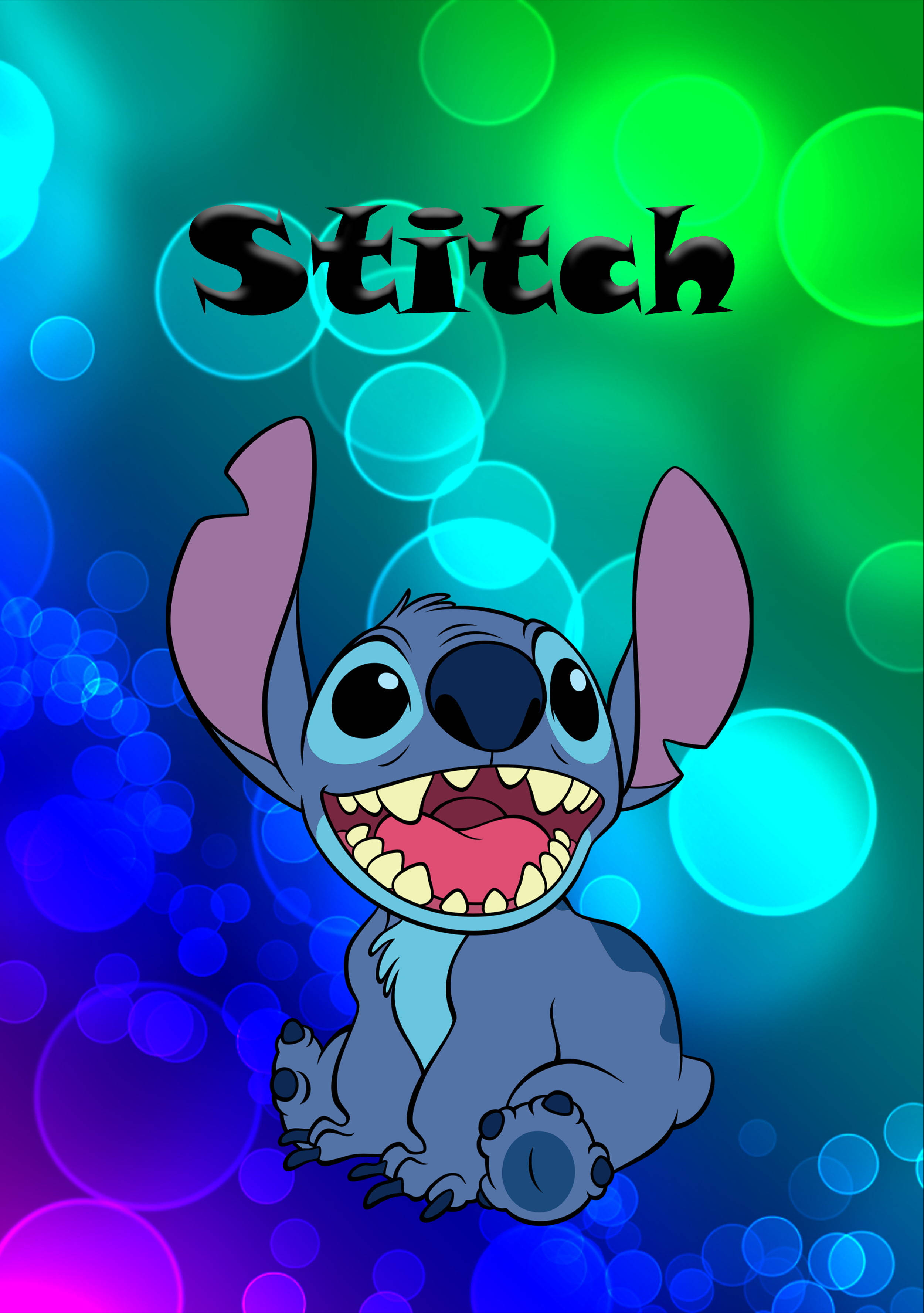 Download Elated Cute Disney Stitch Wallpaper 