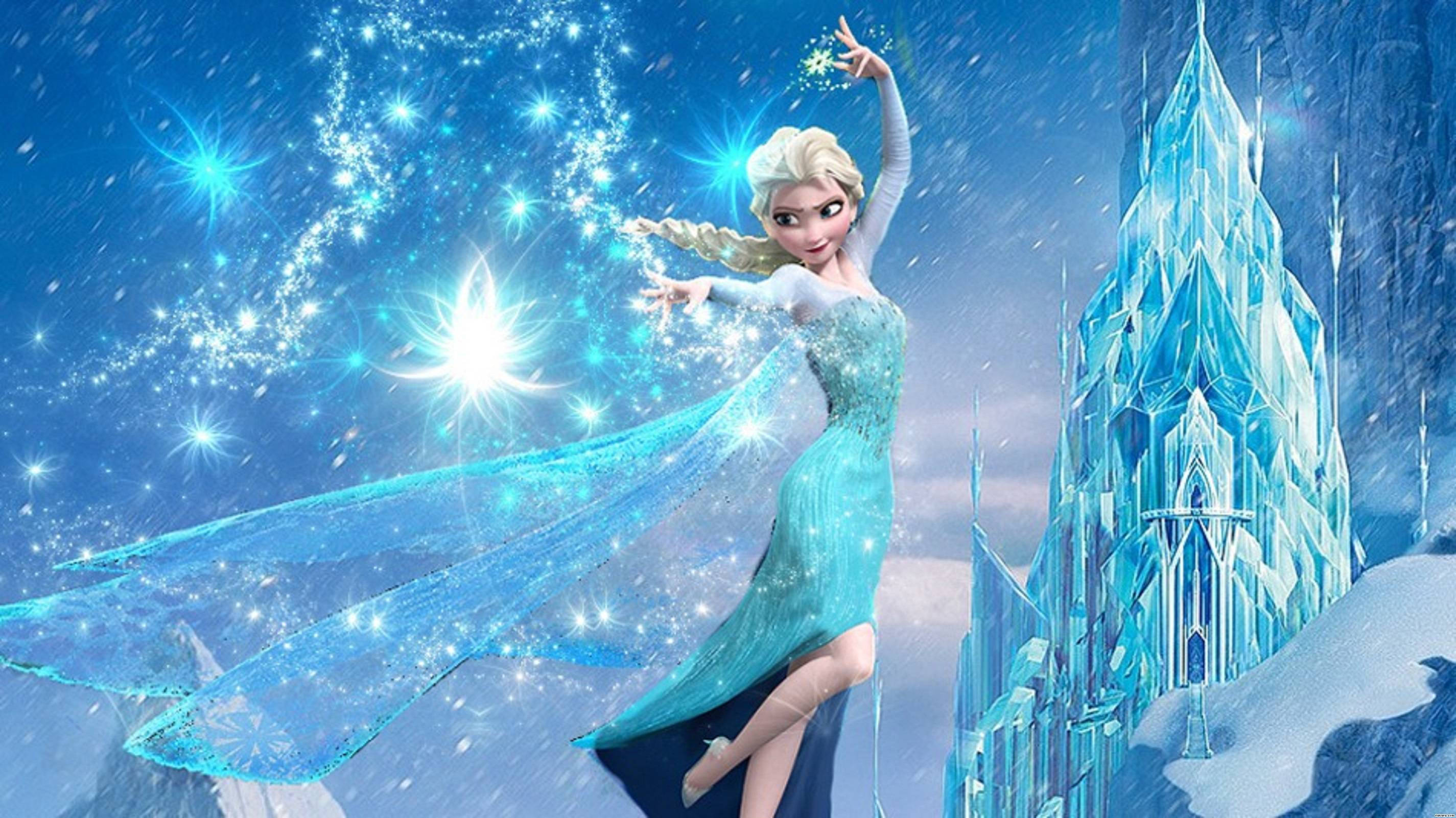 Elsa Frozen Ice Magic Background