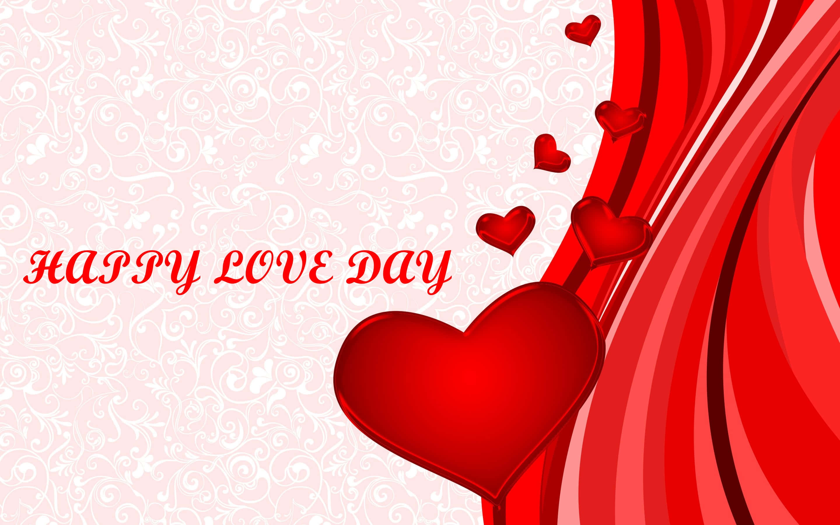 Download Embrace Romance On Happy Love Day Wallpaper