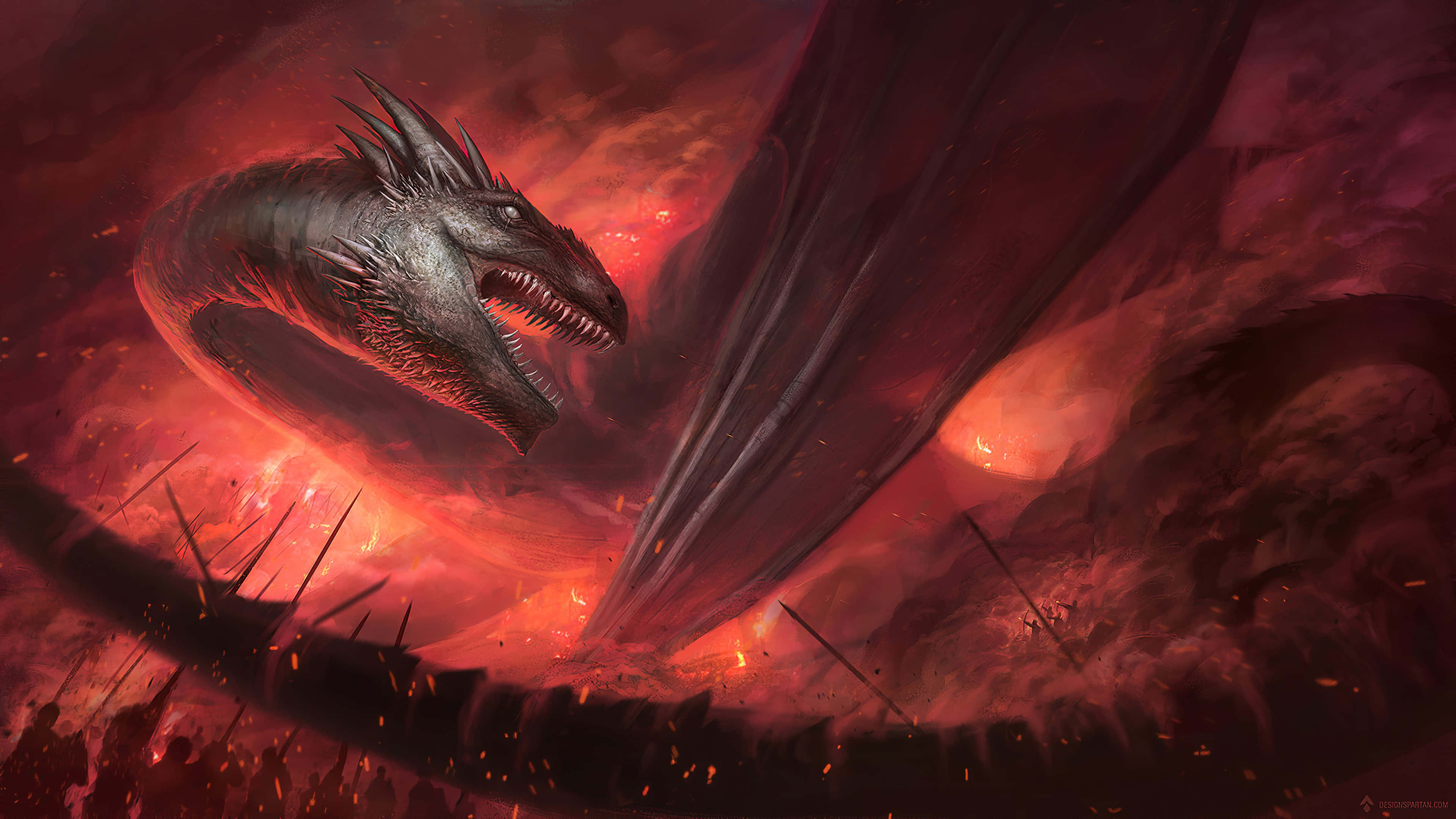 Downloaden Epischer Drache 4k 3840 X 2160 | Wallpapers.com