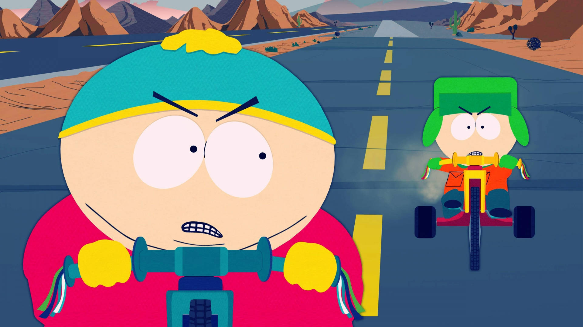 Download Eric Cartman Vs Kyle Cartoon Wars Wallpaper