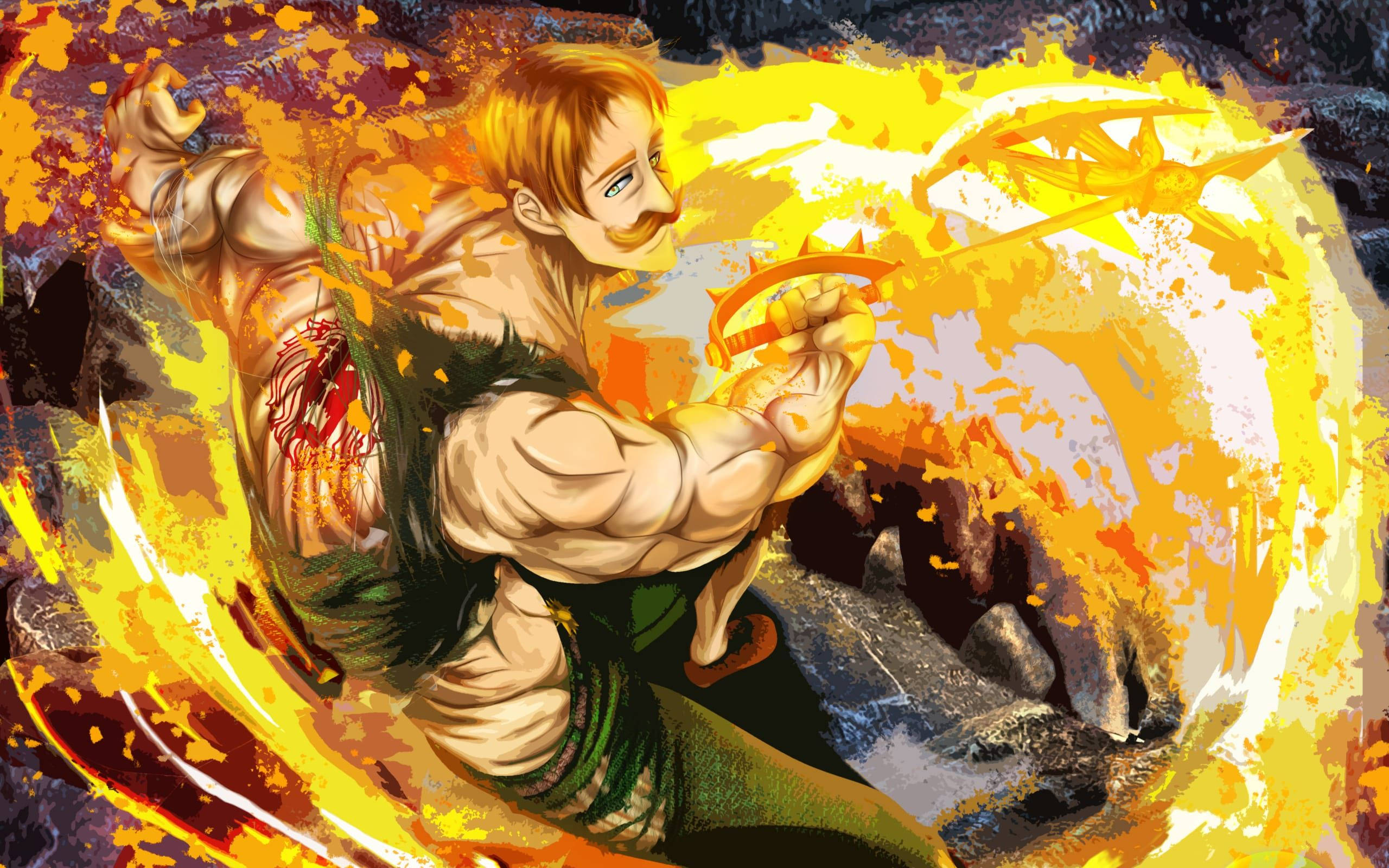 Escanor Using His Ability Background