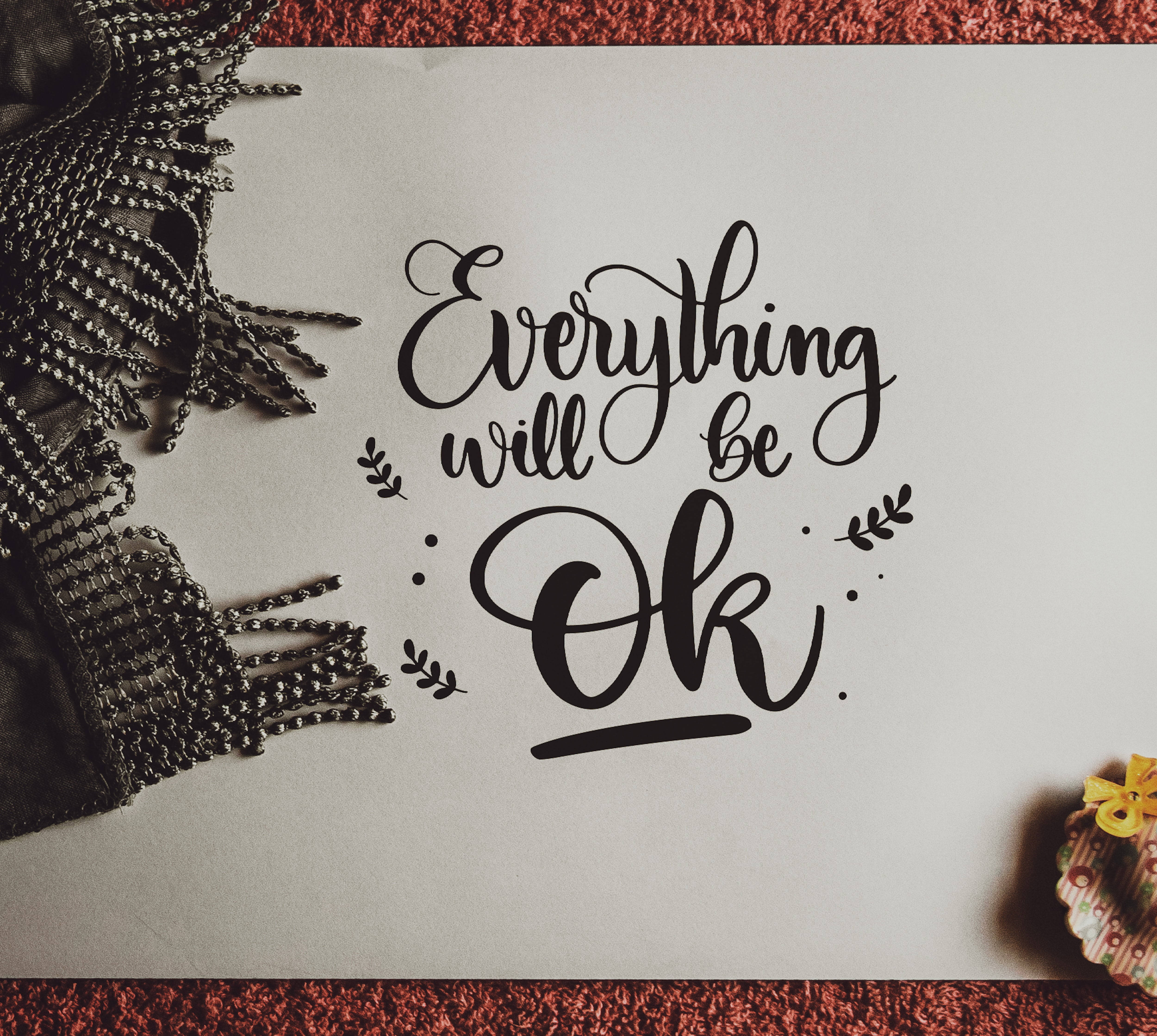 Download Everything Okay Positive Quotes Wallpaper 