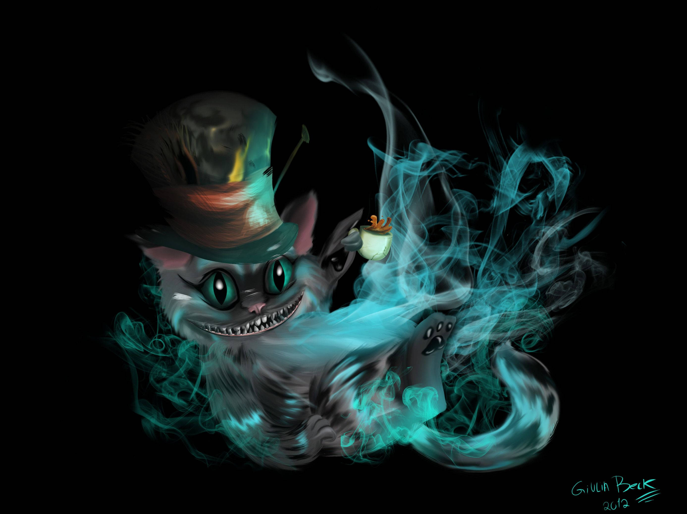Evil Cheshire Cat Background