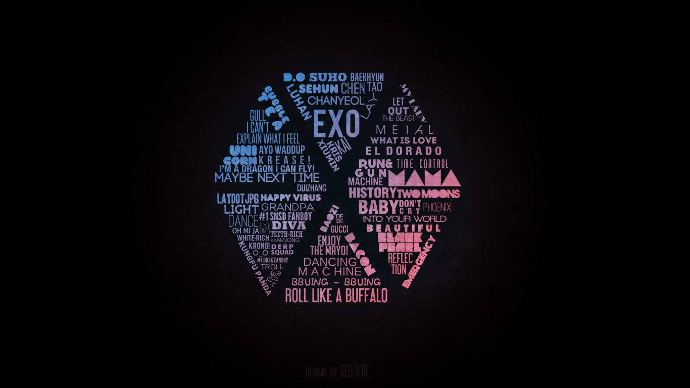 Exo Logo Kpop Background