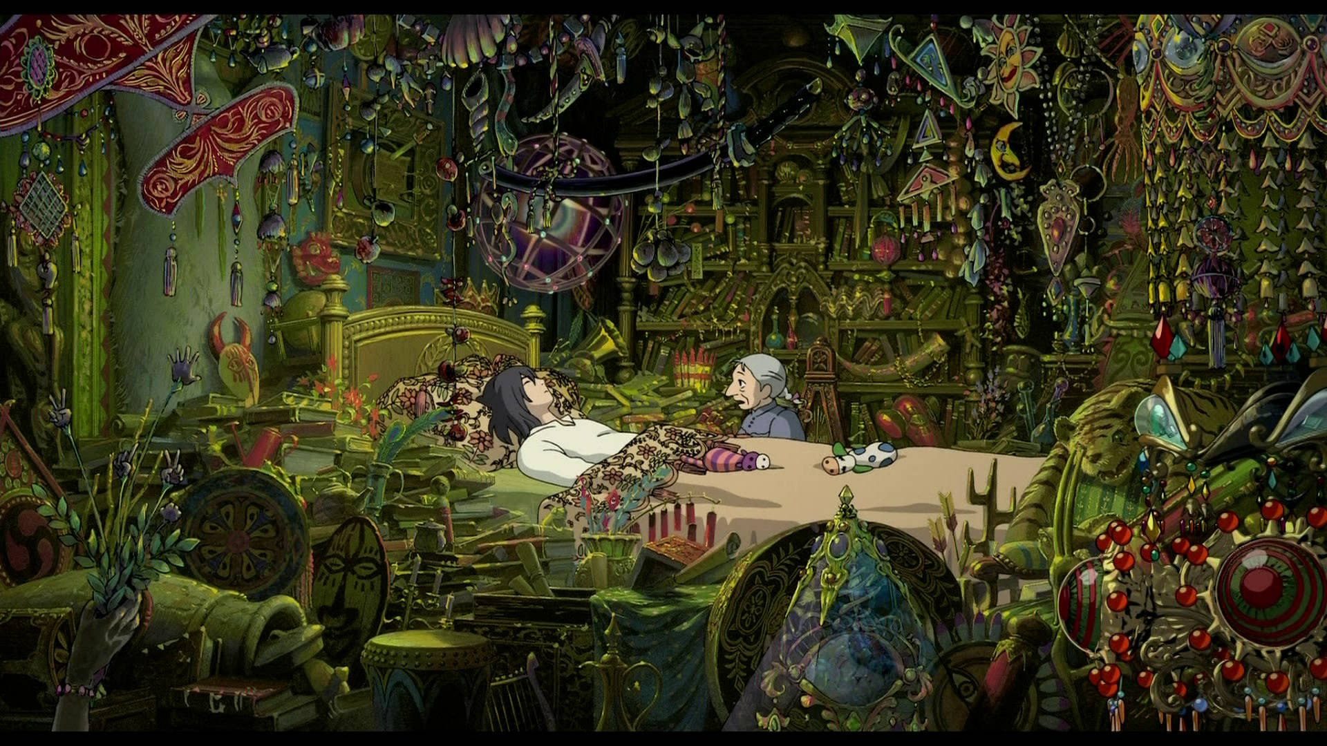 Exquisite Howl's Moving Castle Scene Background
