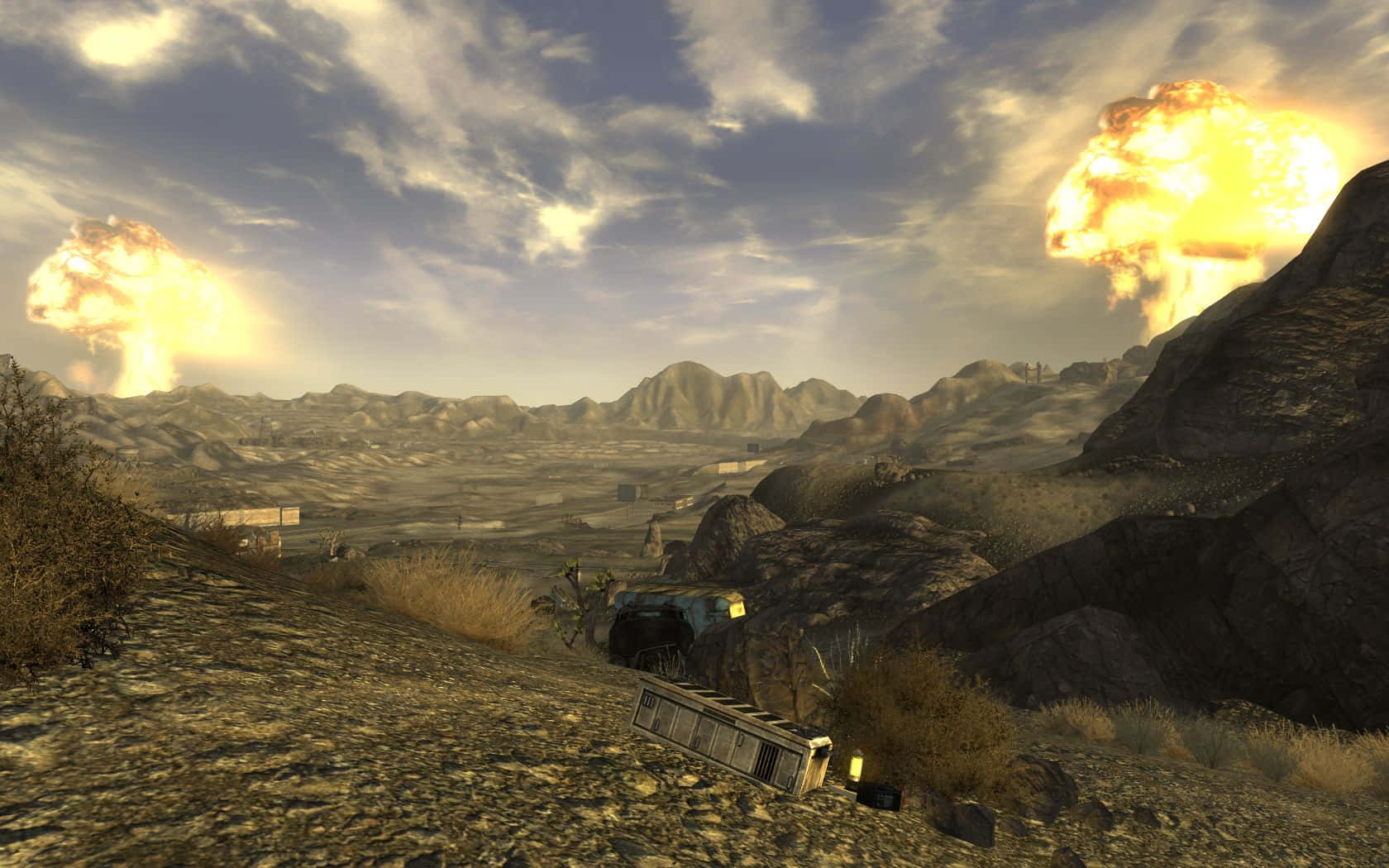 Download Explosive Fallout Nuke Scene Wallpaper | Wallpapers.com