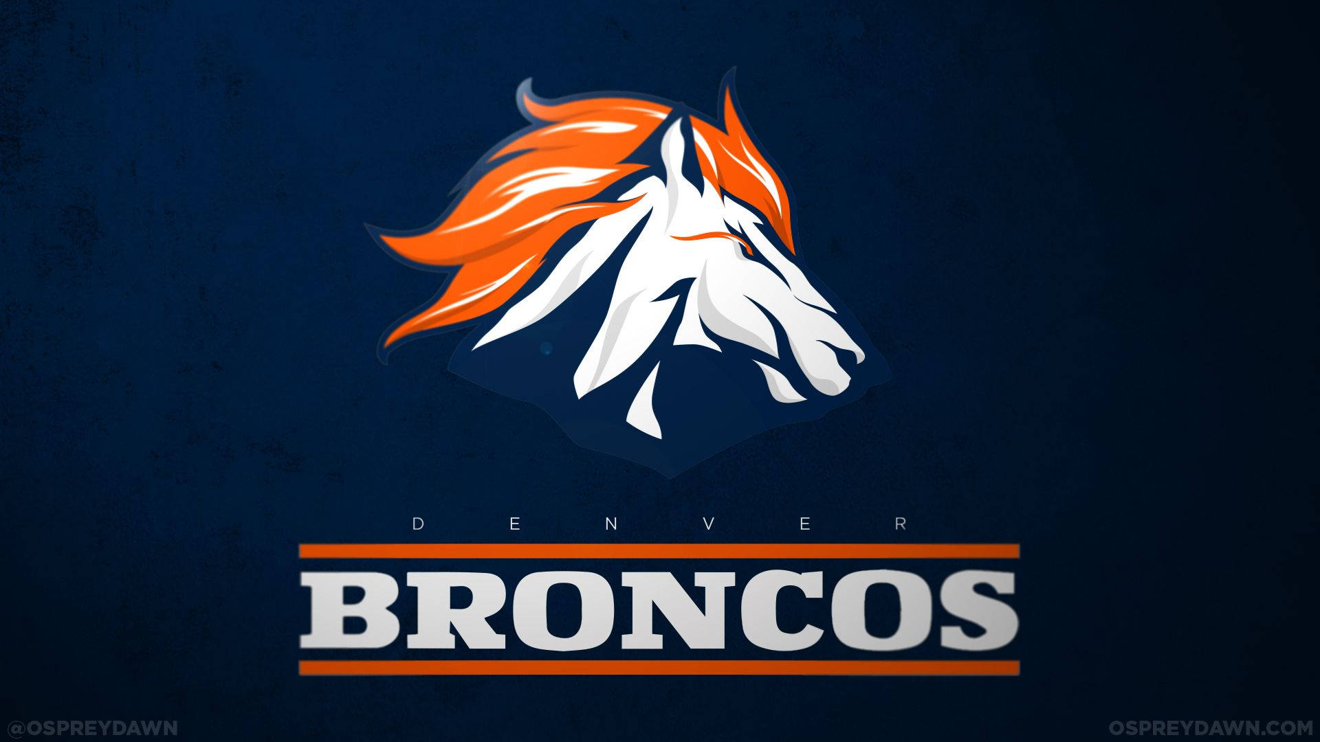 Fan Made Denver Broncos Logo Background