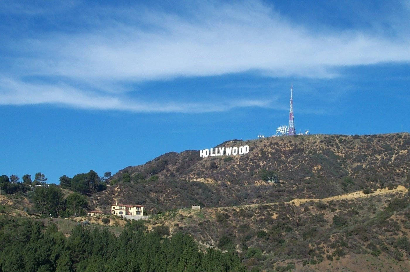 Download Far View Of Hollywood Sign Wallpaper | Wallpapers.com