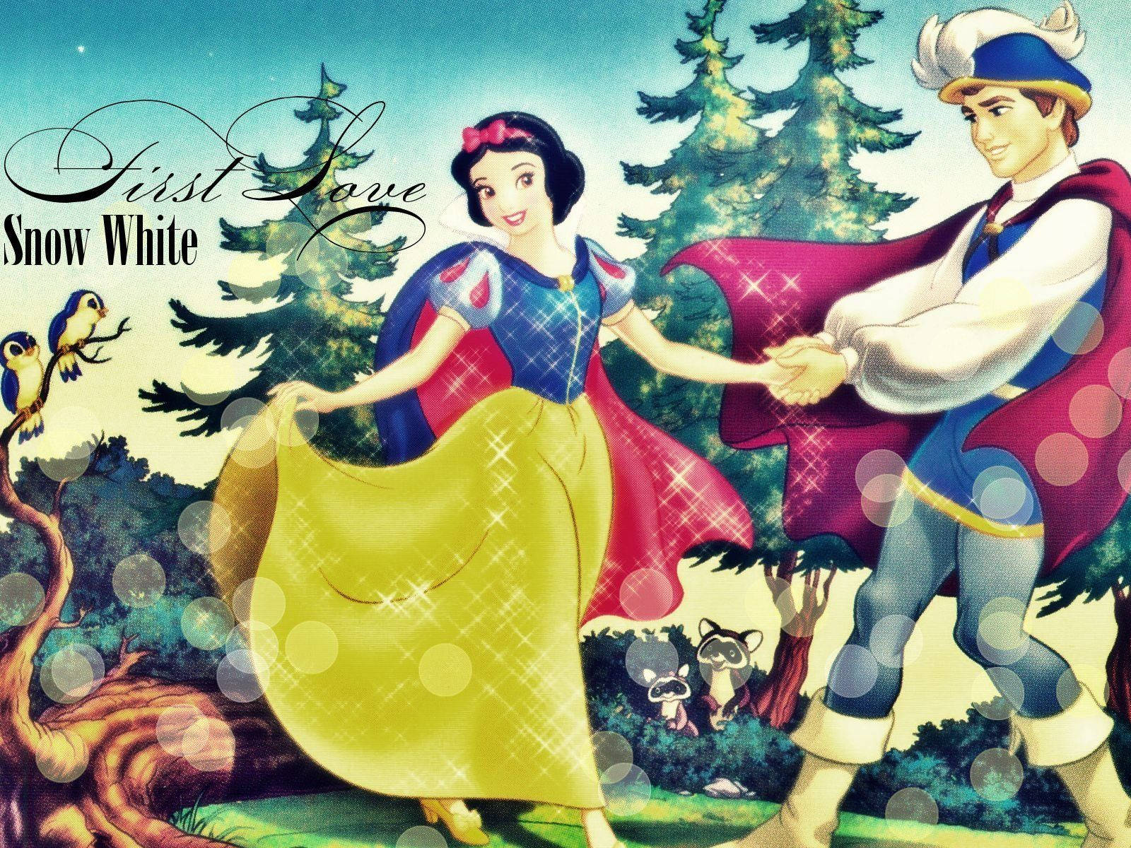 First Love Snow White Background