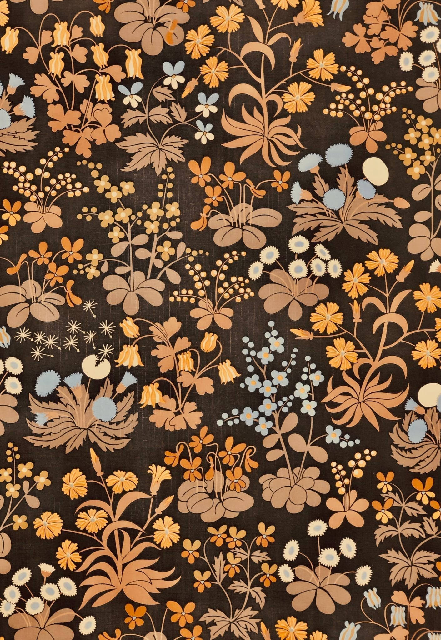 Download Floral Pattern Tan Aesthetic Wallpaper | Wallpapers.com