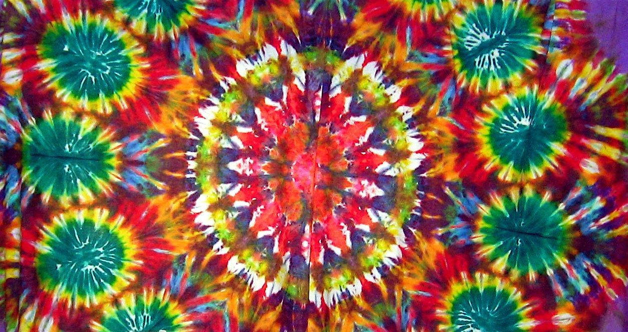 Flower Like Tie Dye Pattern Background