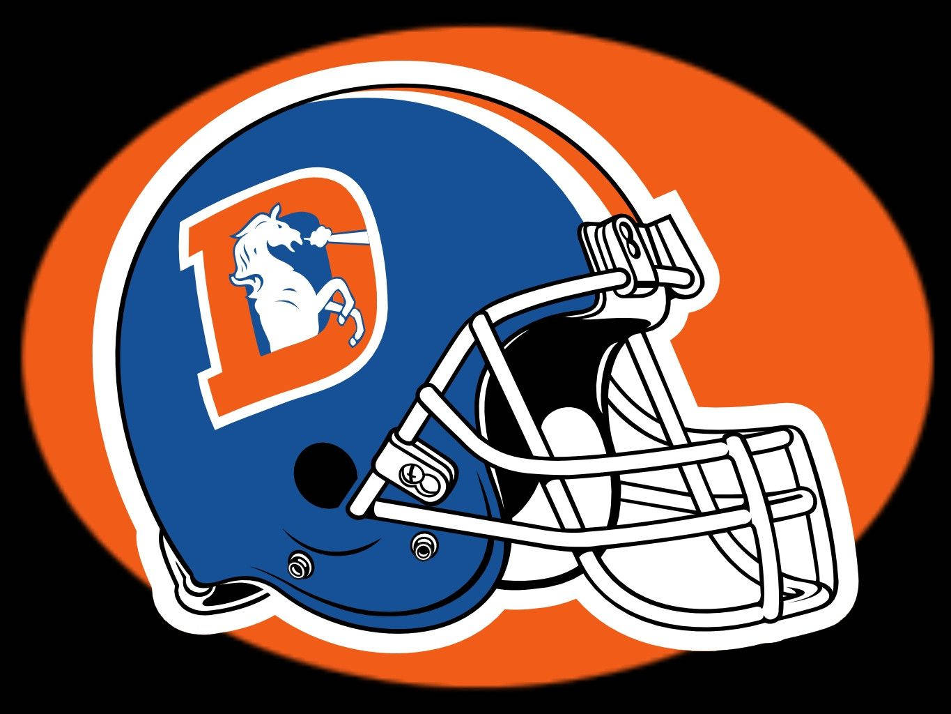 Football Helmet Denver Broncos Background