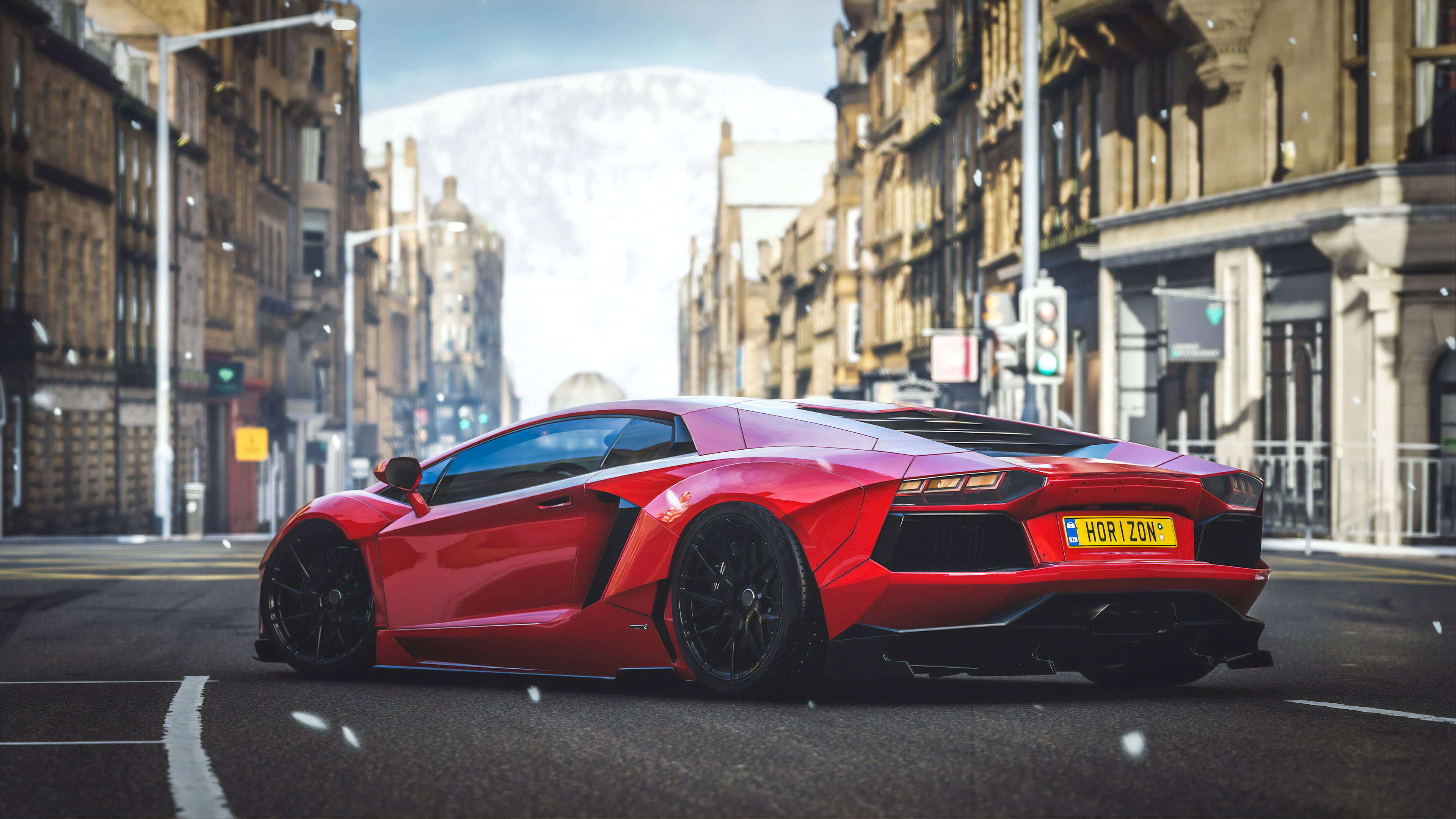 Download Forza Horizon 4 Rosso Mars Lamborghini Wallpaper 