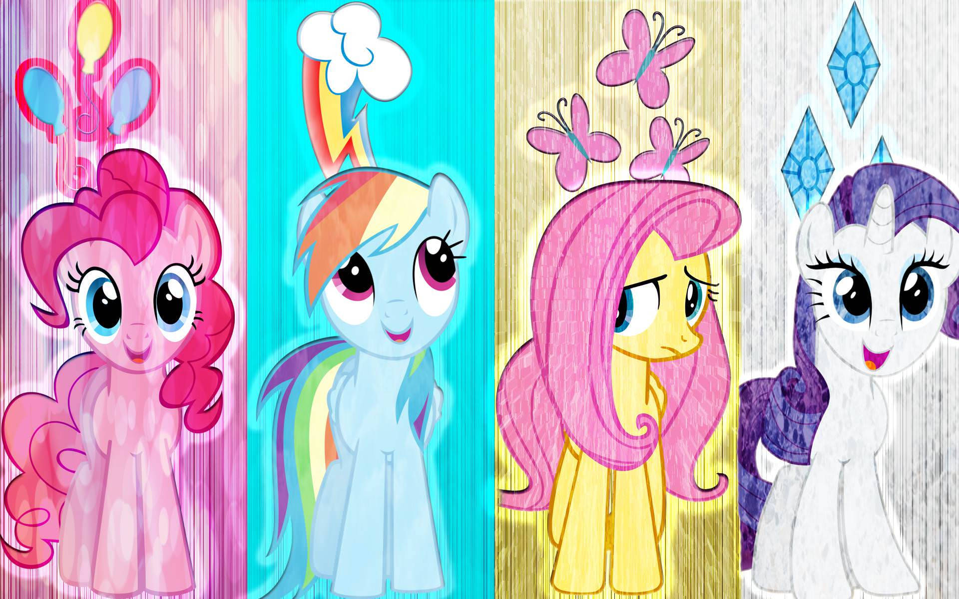 Four Cast Of My Little Pony Background