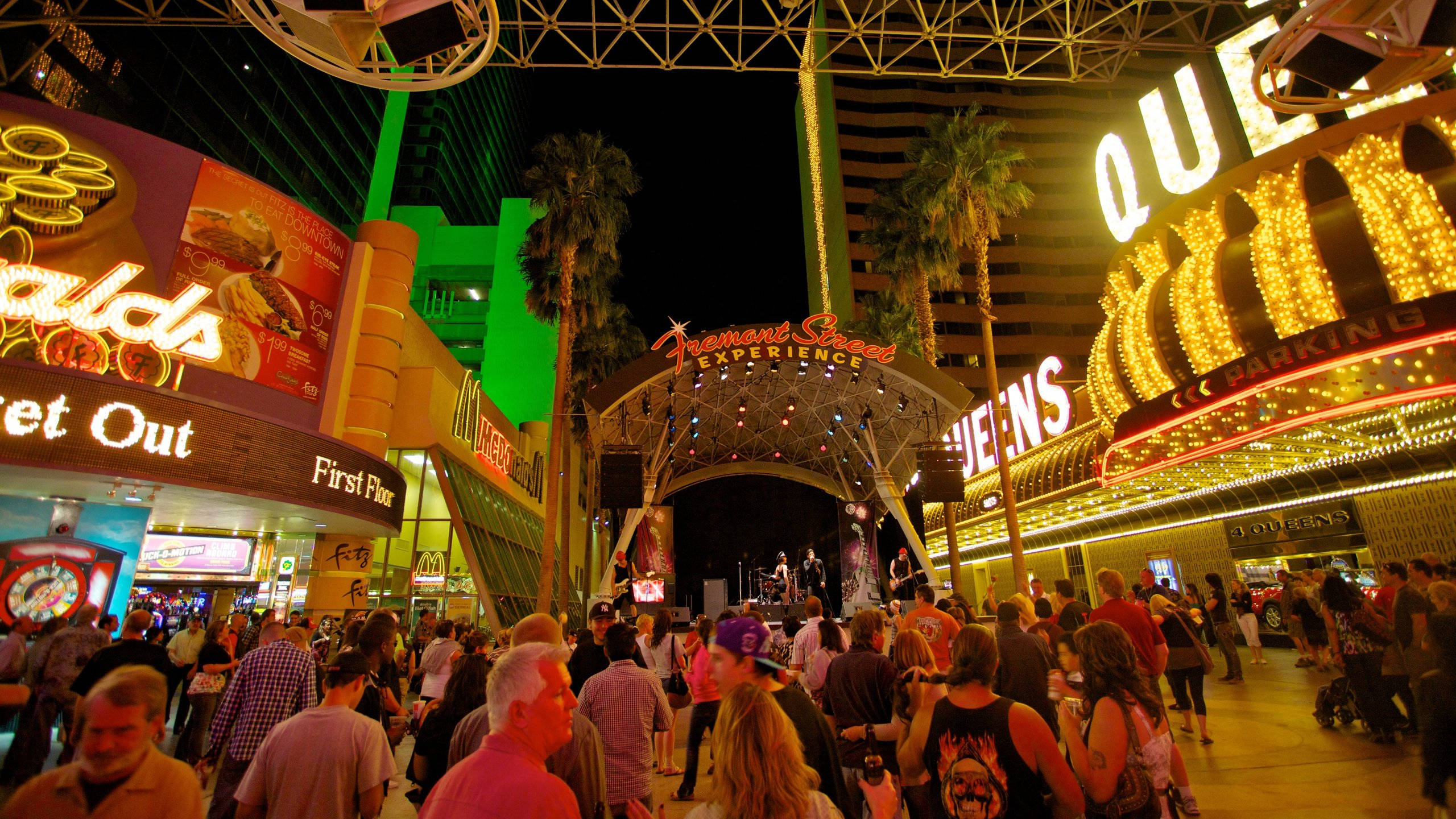 Download Fremont Street Close-up Wallpaper | Wallpapers.com