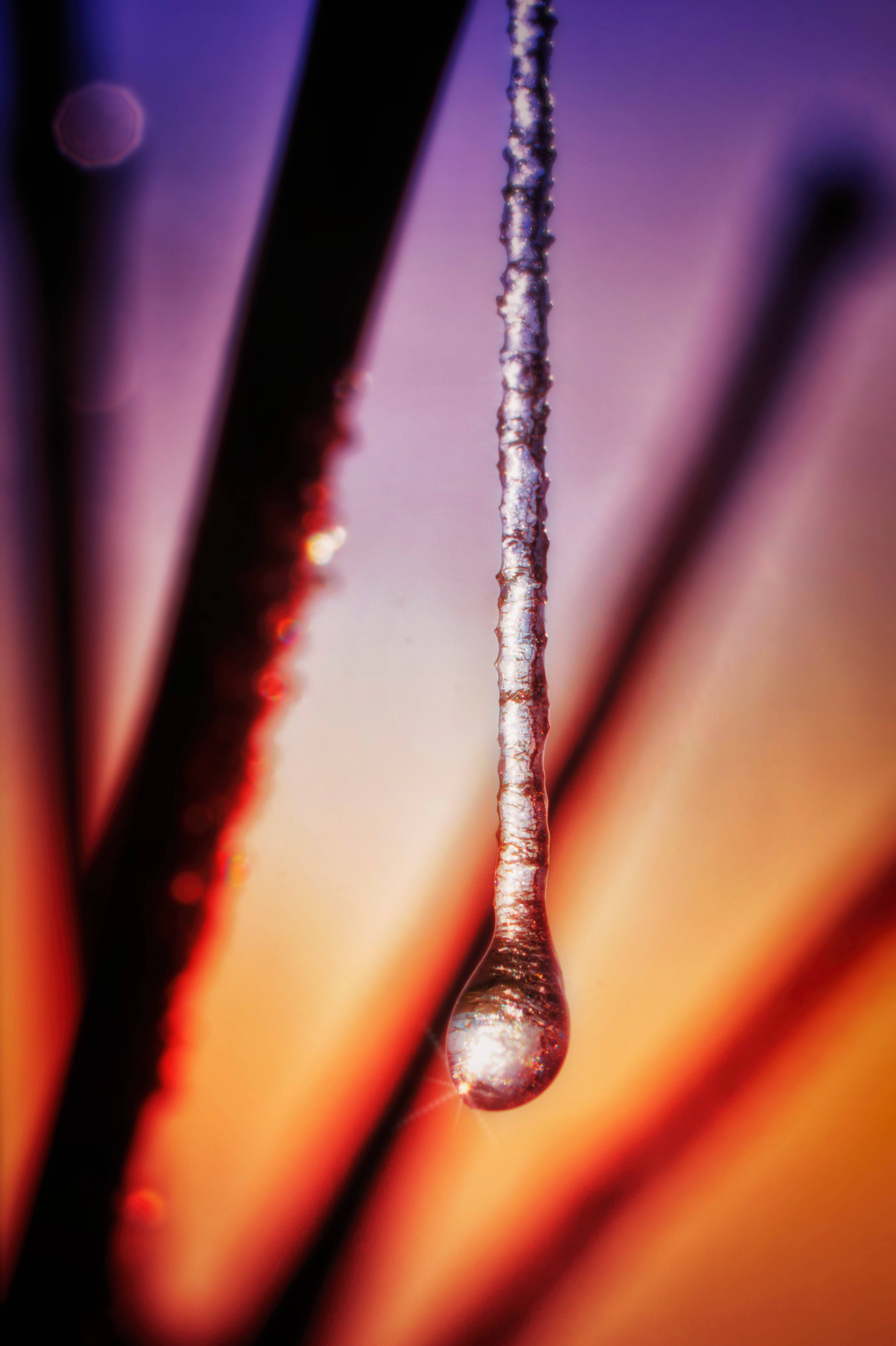 Frozen Water Droplet Background