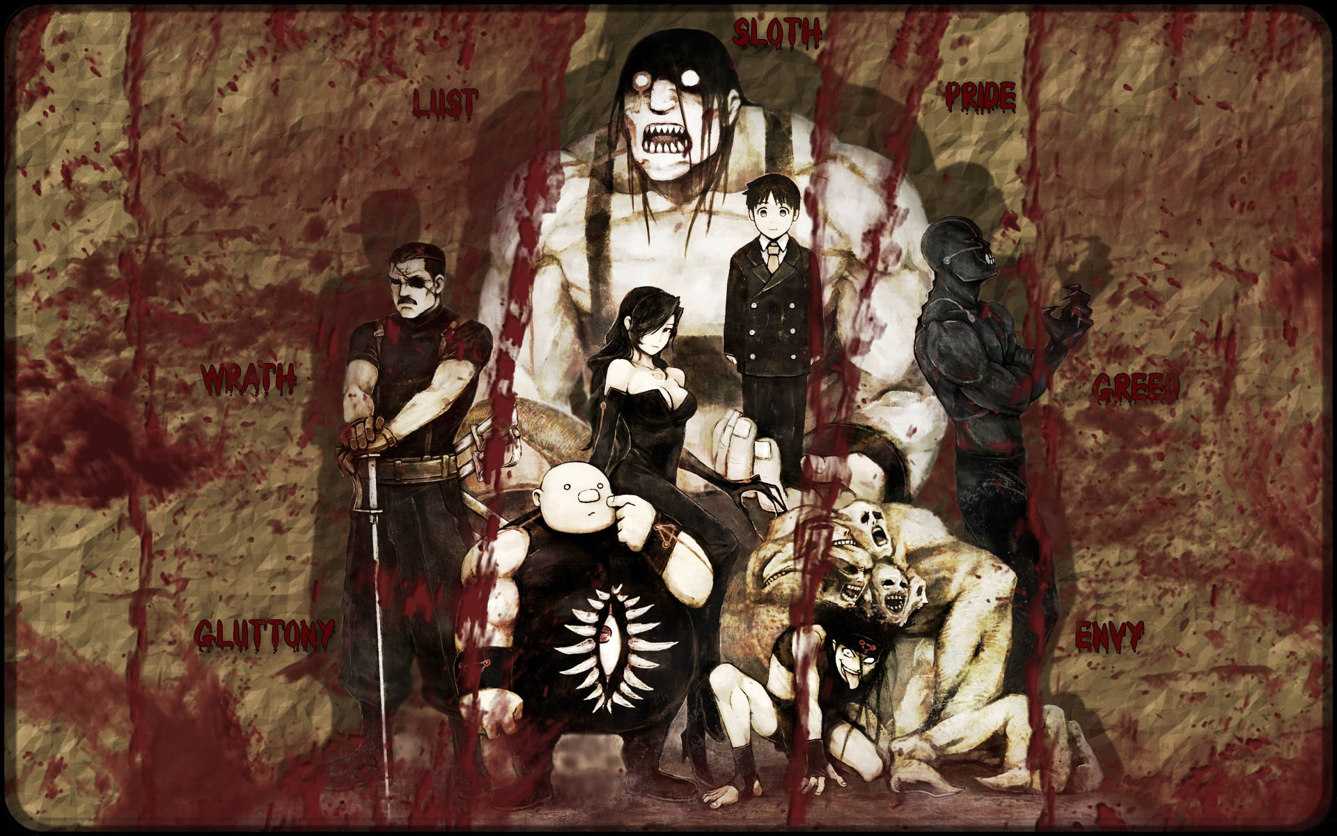 Fullmetal Alchemist Brotherhood Deadly Sins Background