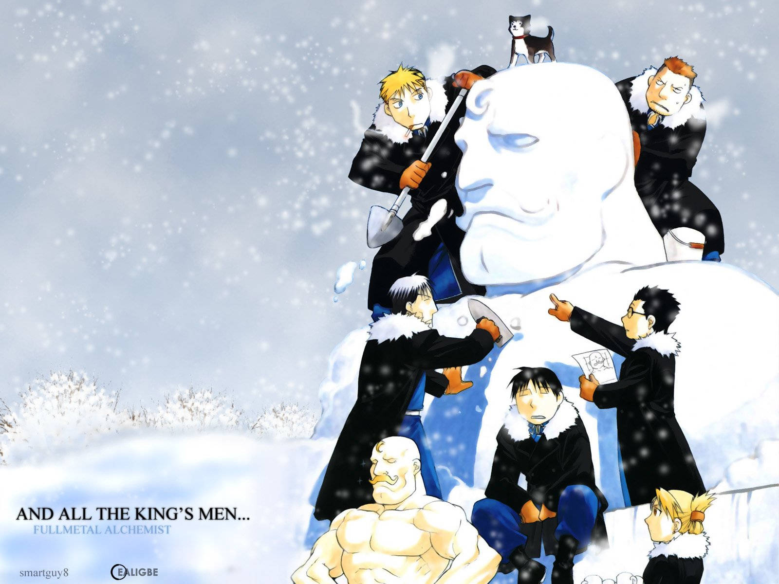 Fullmetal Alchemist Brotherhood Snowman Background