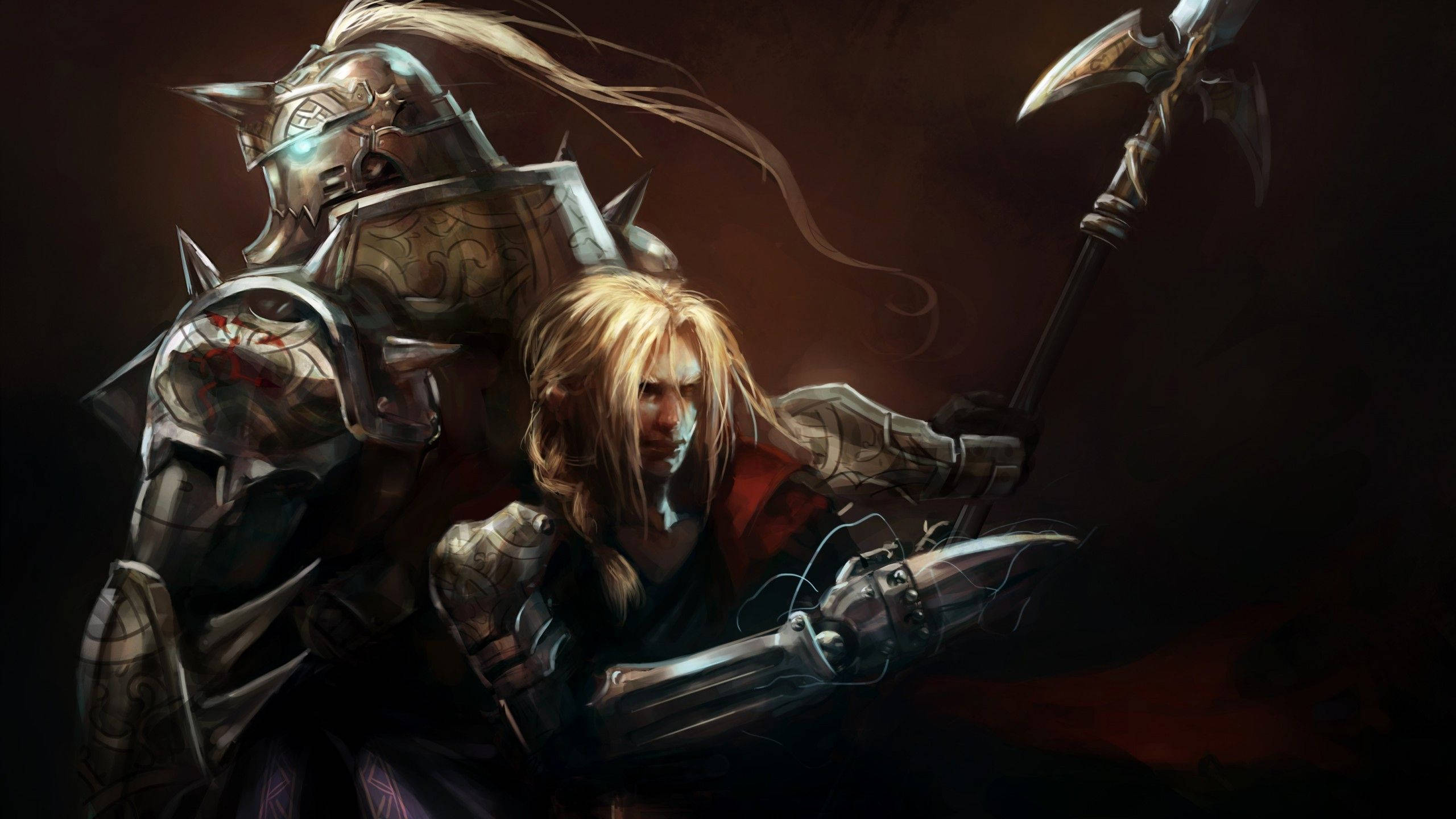 Fullmetal Alchemist Elric Brothers Fantasy Art Background