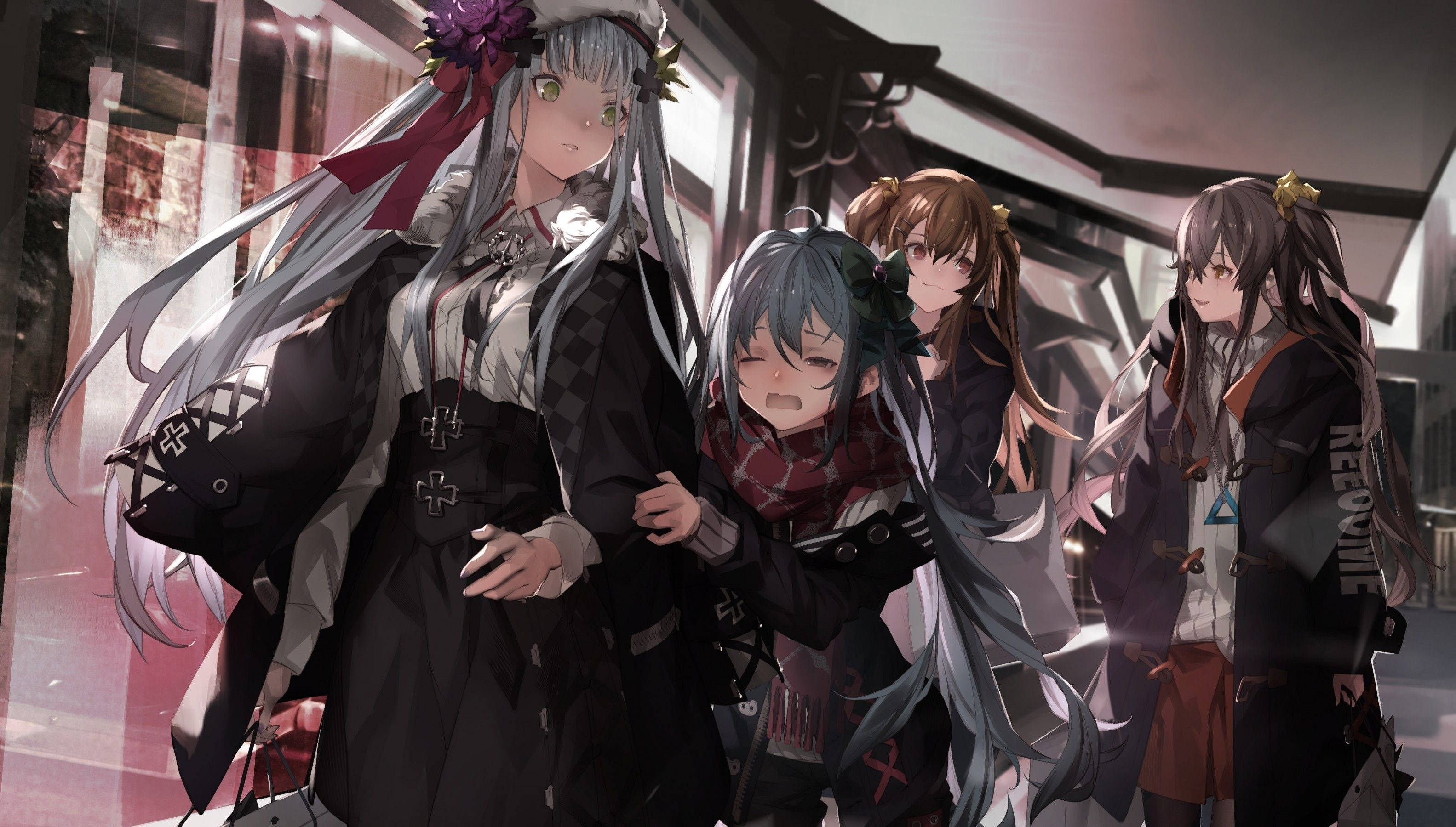 G11 And Hk416 Girls Frontline Background