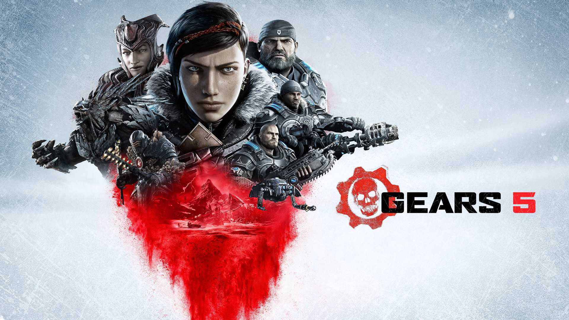 Gears 5 Iconic Logo Icon Background